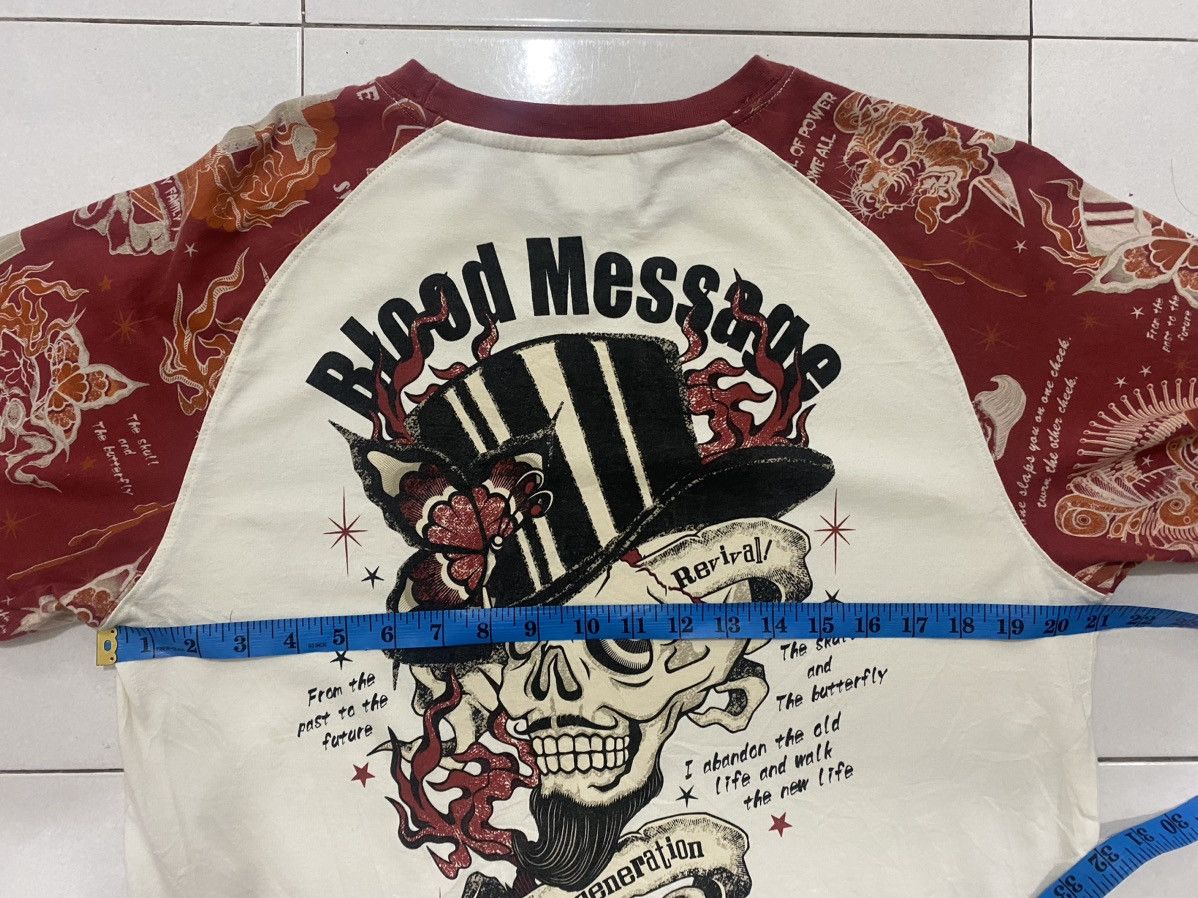 Other 🔥Vintage🔥 Blood Messege Skull Full Printed Size US L / EU 52-54 / 3 - 9 Thumbnail