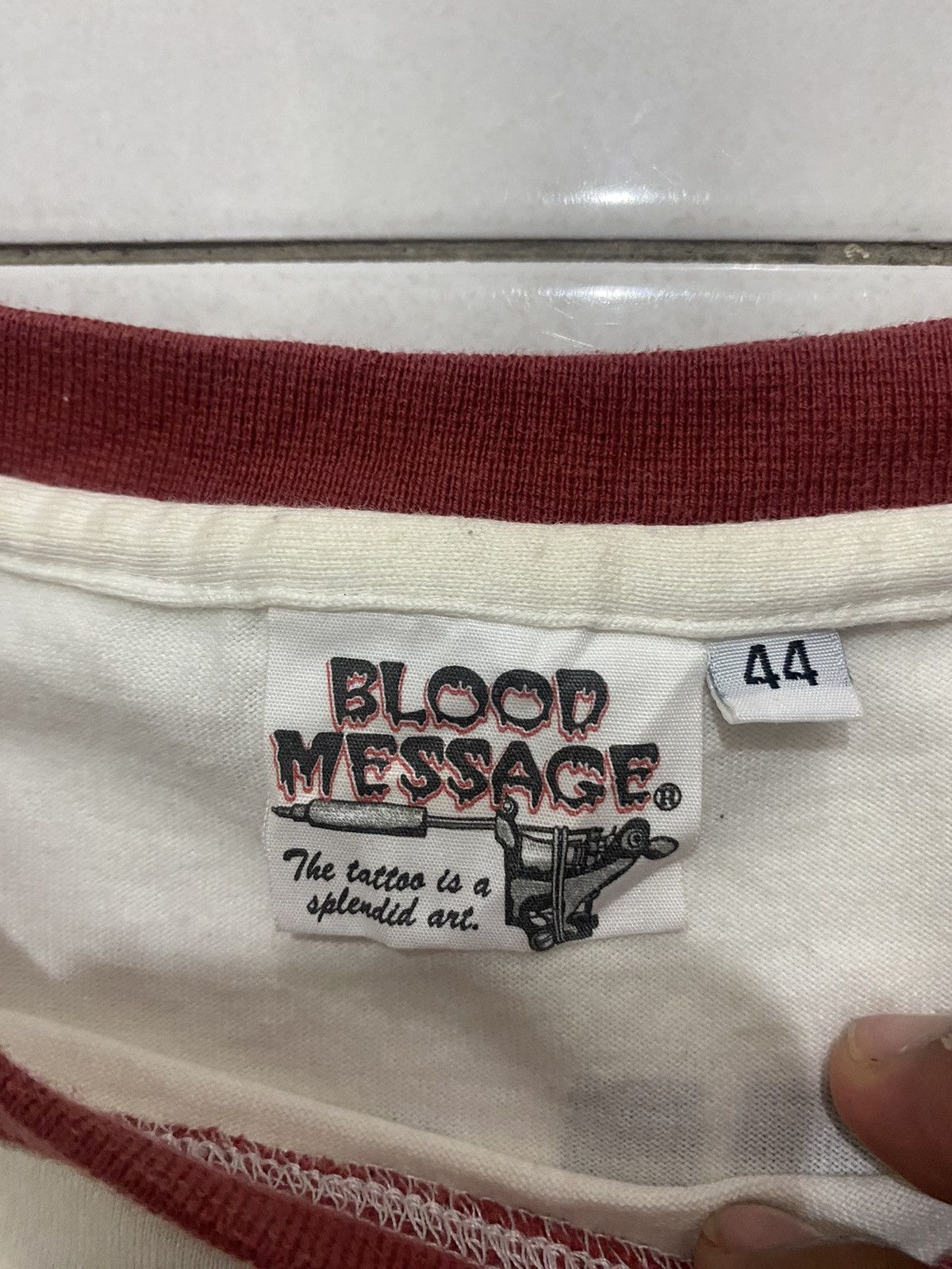Other 🔥Vintage🔥 Blood Messege Skull Full Printed Size US L / EU 52-54 / 3 - 7 Thumbnail
