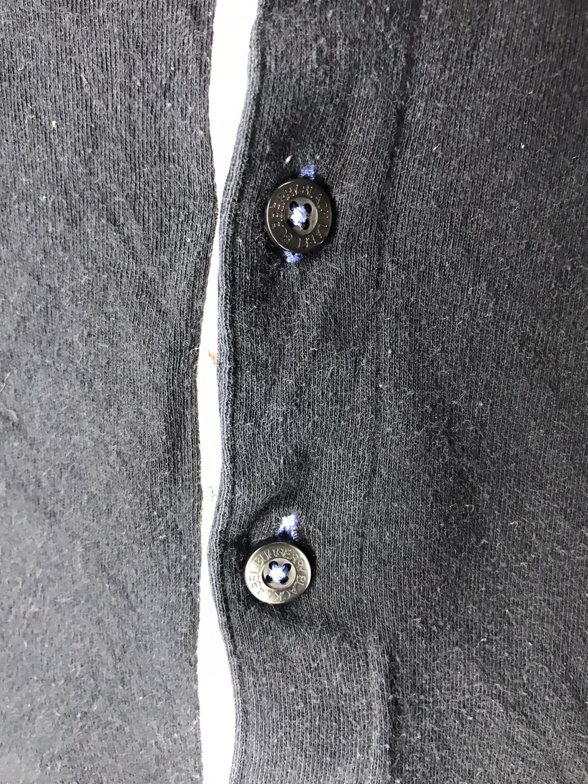 Burberry Burberry black label half button long sleeve shirt Size US L / EU 52-54 / 3 - 5 Thumbnail