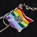 Versace Medusa Logo Rainbow Flag Keychain NWT Size ONE SIZE - 4 Thumbnail