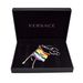 Versace Medusa Logo Rainbow Flag Keychain NWT Size ONE SIZE - 1 Thumbnail