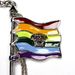 Versace Medusa Logo Rainbow Flag Keychain NWT Size ONE SIZE - 8 Thumbnail