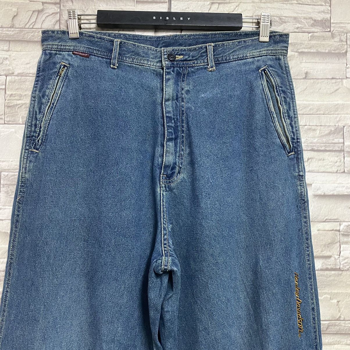 Harley Davidson Vintage Harley Davidson Denim Baggy Jeans Size US 32 / EU 48 - 4 Thumbnail
