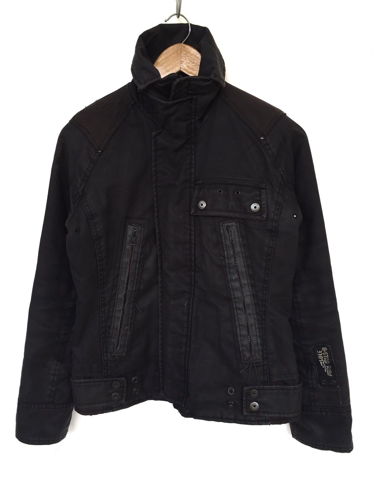 G-Star G-Star Tactical Multi Pocket Waxed Biker Jacket Size US S / EU 44-46 / 1 - 1 Thumbnail