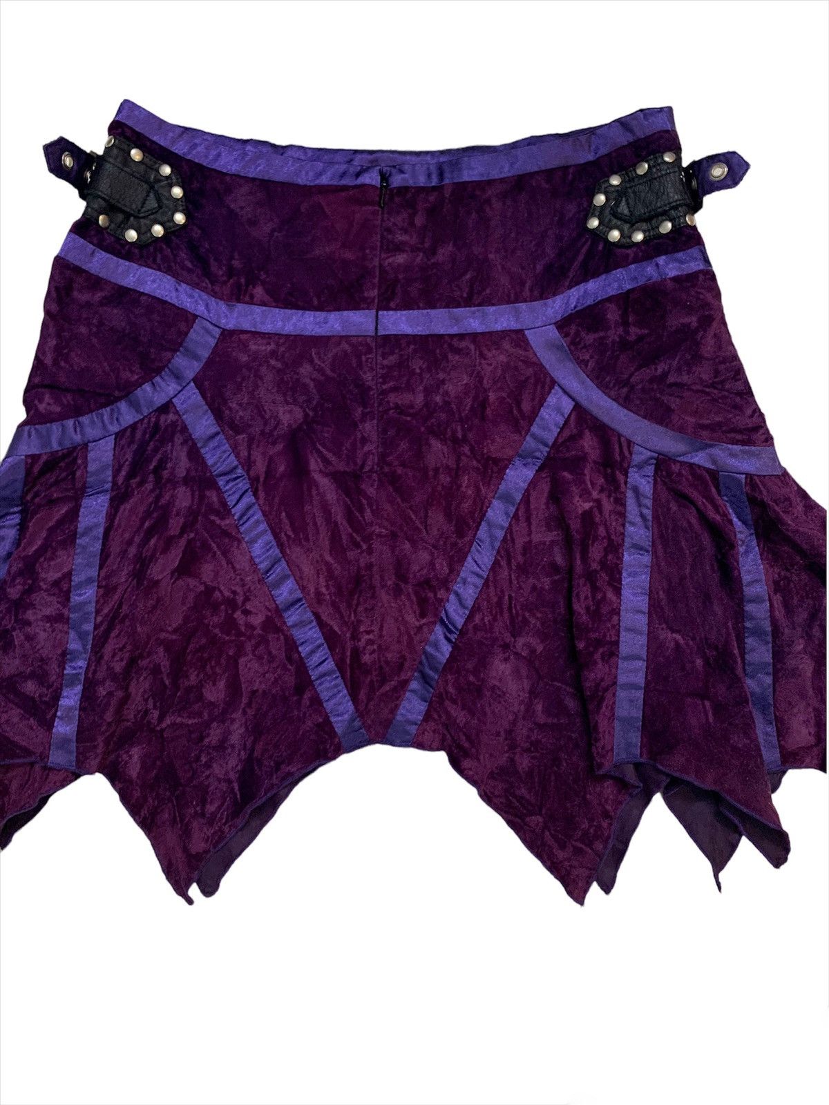 Seditionaries Vintage Velvet Punk Gothic Skirt Size 29" - 7 Thumbnail