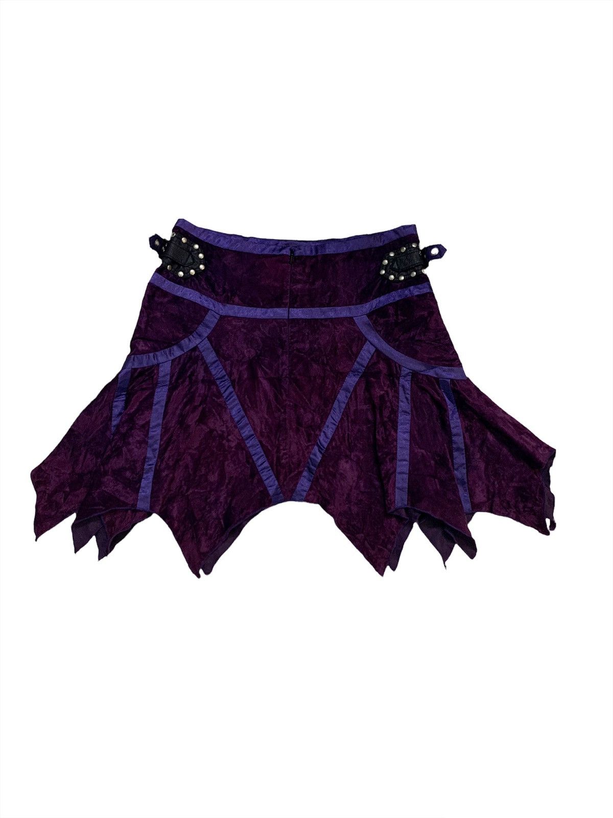 Seditionaries Vintage Velvet Punk Gothic Skirt Size 29" - 5 Thumbnail