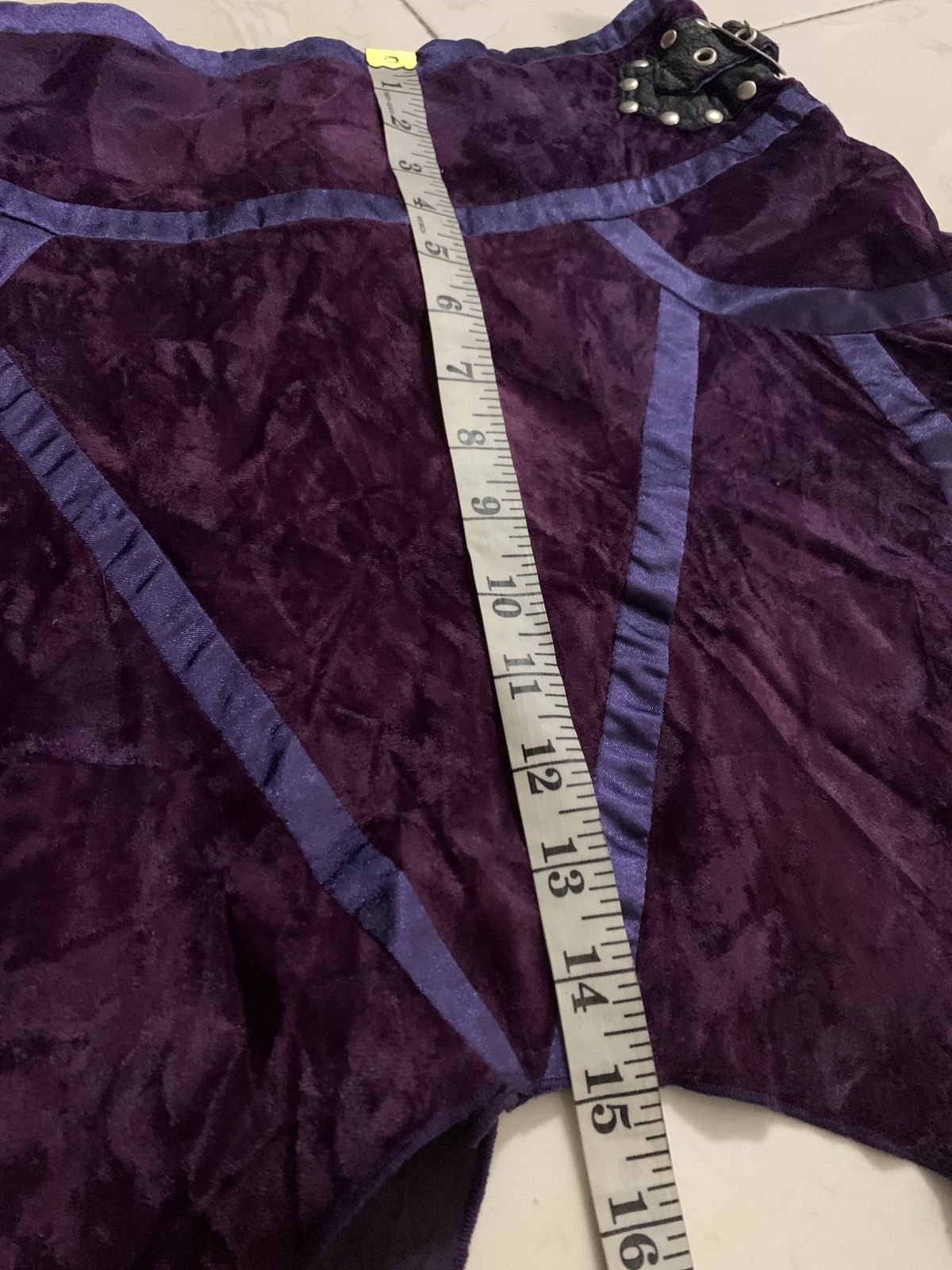 Seditionaries Vintage Velvet Punk Gothic Skirt Size 29" - 13 Thumbnail