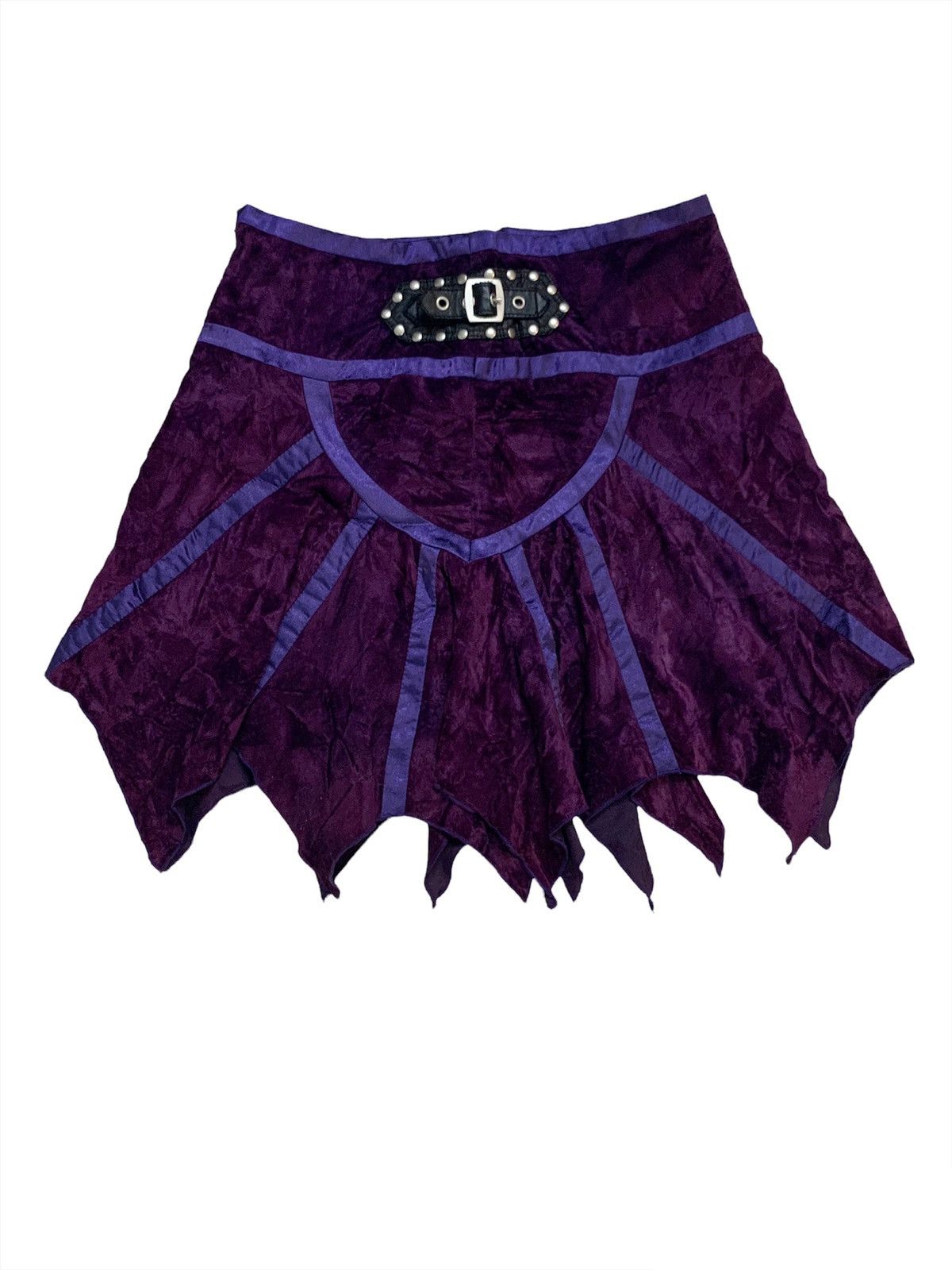 Seditionaries Vintage Velvet Punk Gothic Skirt Size 29" - 8 Thumbnail