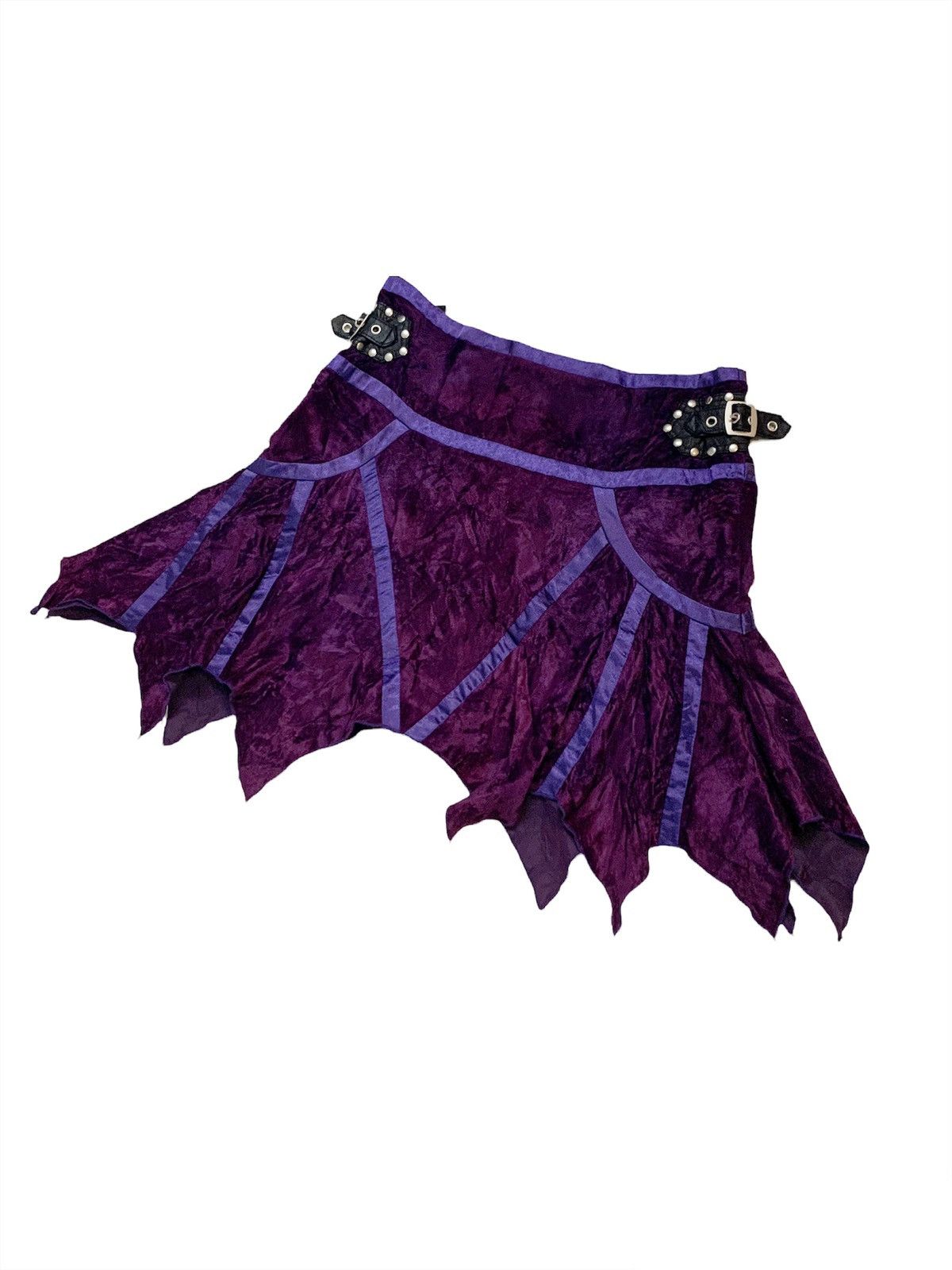 Seditionaries Vintage Velvet Punk Gothic Skirt Size 29" - 2 Thumbnail