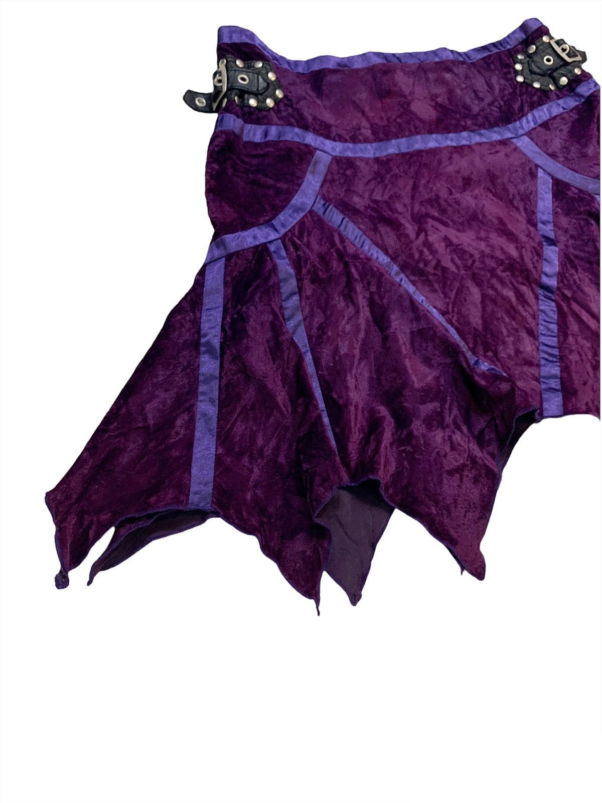 Seditionaries Vintage Velvet Punk Gothic Skirt Size 29" - 3 Thumbnail