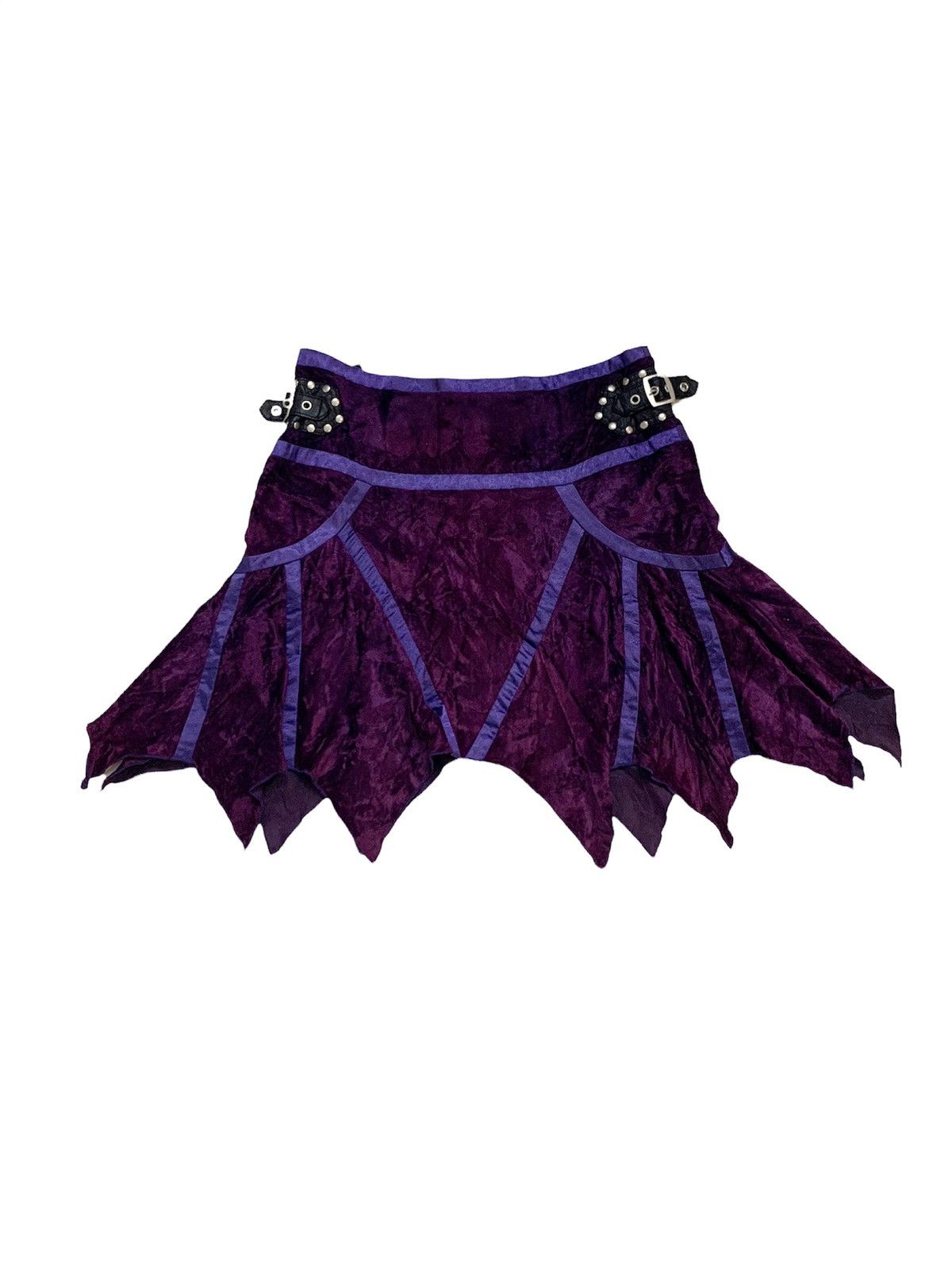 Seditionaries Vintage Velvet Punk Gothic Skirt Size 29" - 1 Thumbnail