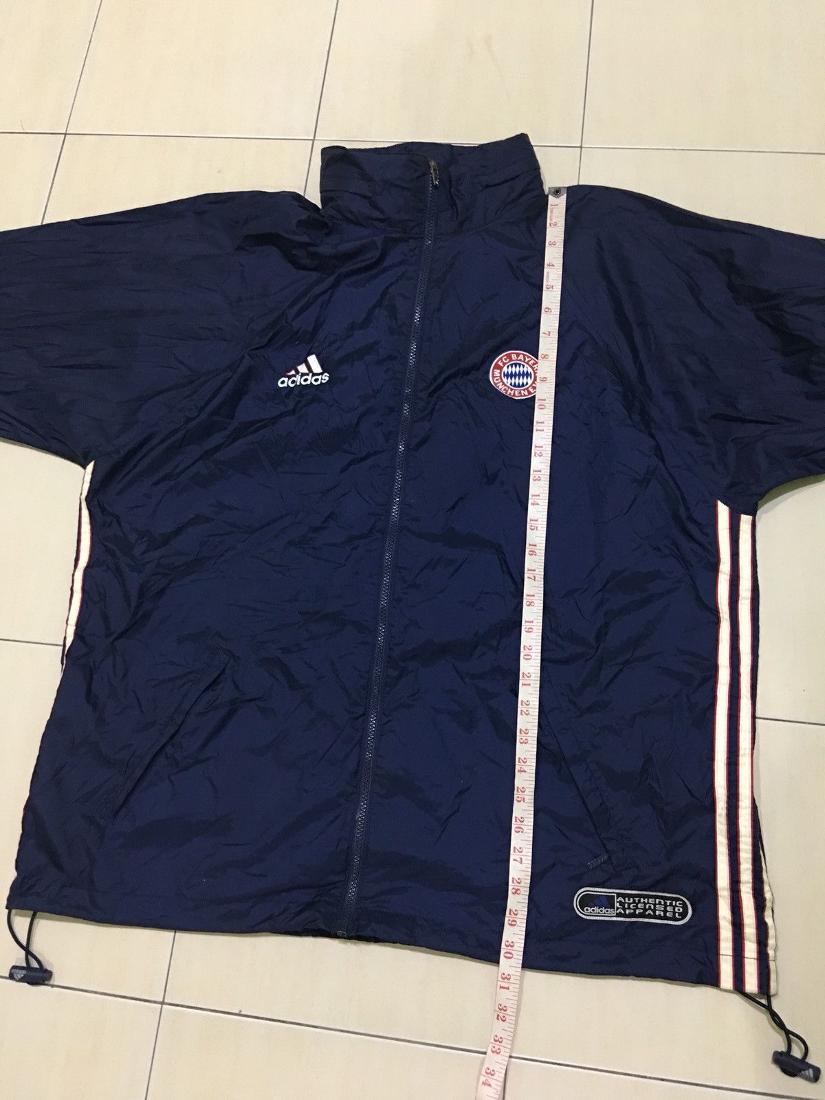 Adidas 90s Vintage Mens ADIDAS BAYERN MUNICH Tracksuit Jacket Size US L / EU 52-54 / 3 - 9 Thumbnail