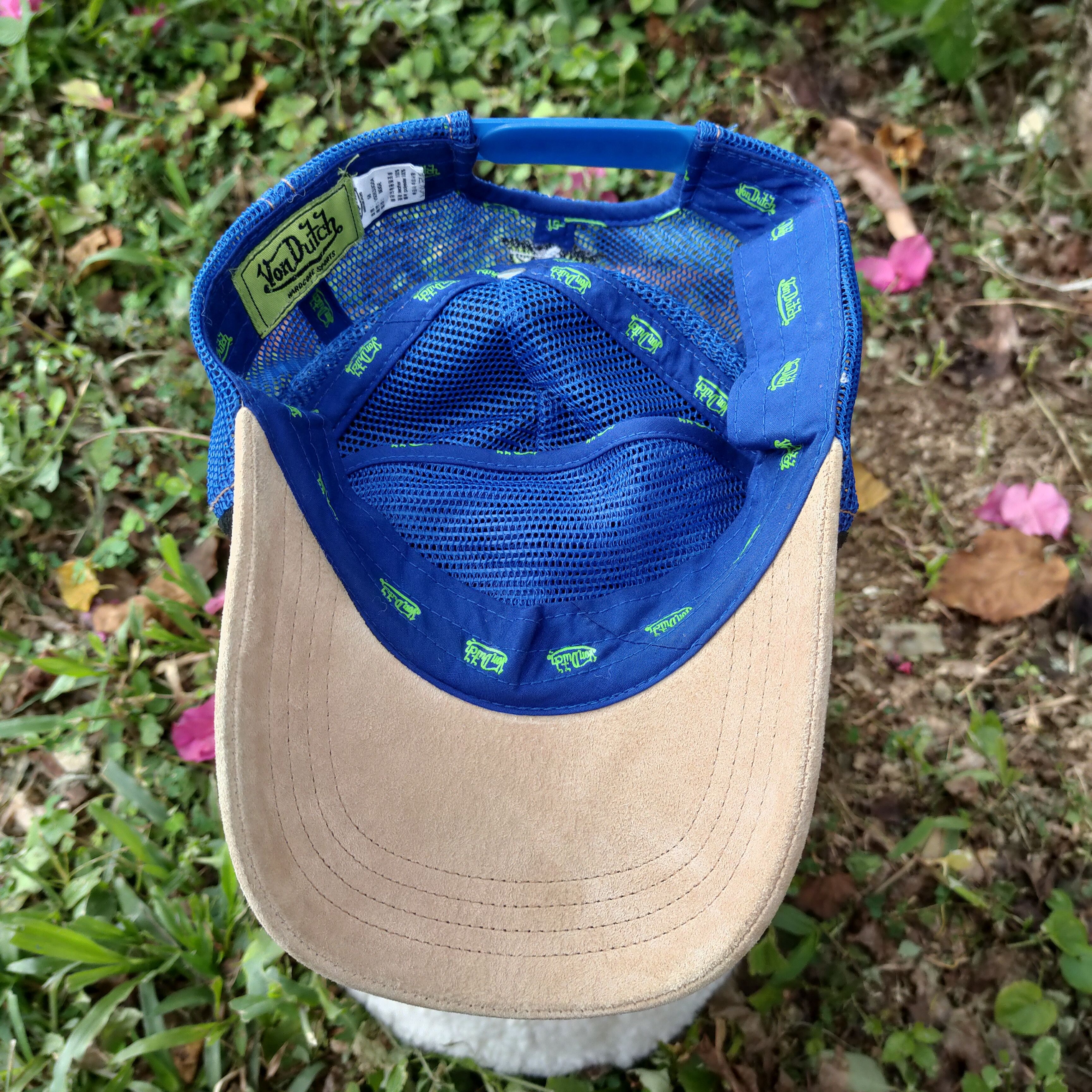 Von Dutch Vintage VON DUTCH Trucker Corduroy Snapback Cap Blue Size ONE SIZE - 7 Thumbnail