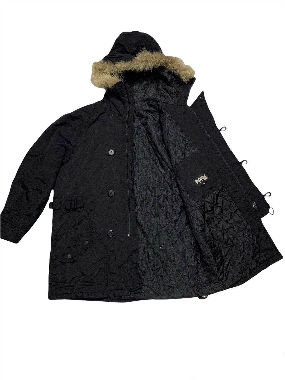 PPFM × Voodoo Tactical PPFM Tactical Military Fur Hooded Black Jacket Size US M / EU 48-50 / 2 - 6 Thumbnail