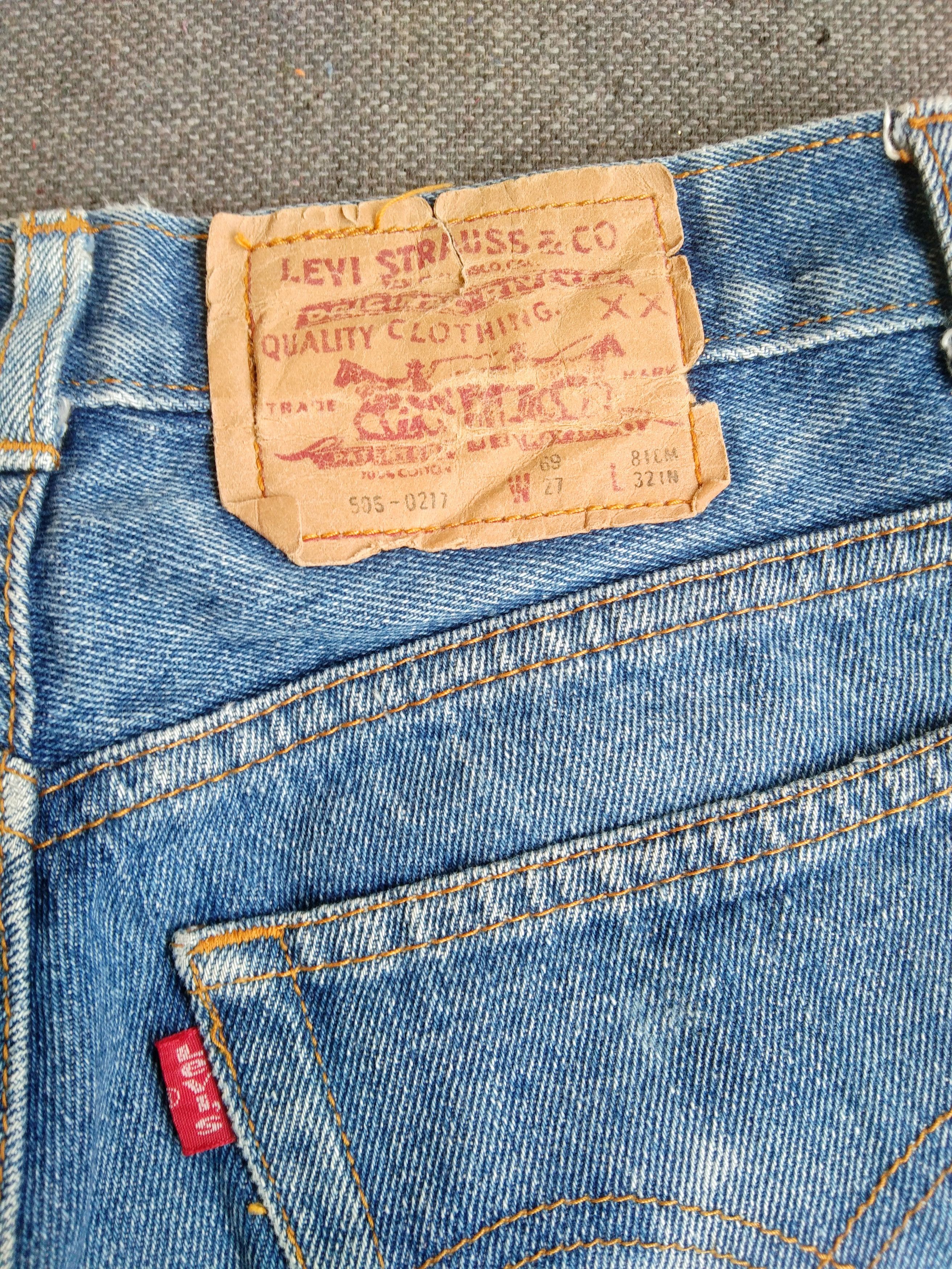 Levi's Vintage Levi's Jeans 505 Distressed Faded Blue Denim 27x28 Size US 27 - 8 Thumbnail