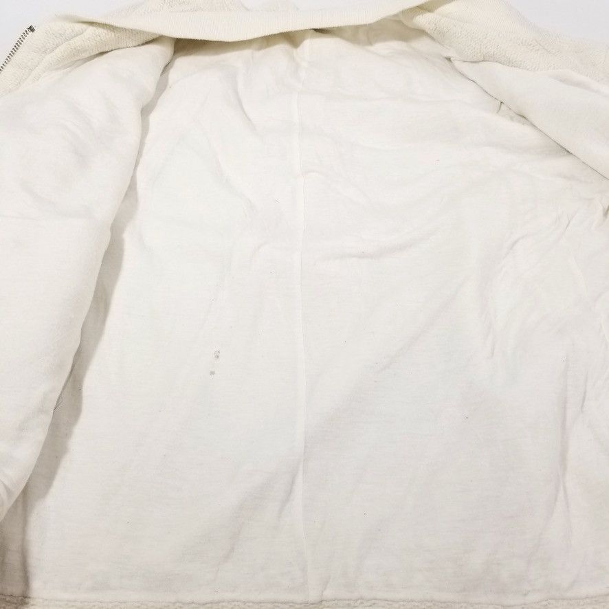 Helmut Lang Helmut Lang Distressed Dove White Zip Wool Sweater Size US S / EU 44-46 / 1 - 8 Thumbnail