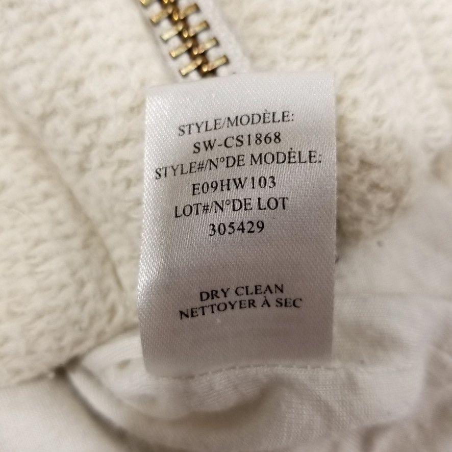 Helmut Lang Helmut Lang Distressed Dove White Zip Wool Sweater Size US S / EU 44-46 / 1 - 9 Thumbnail