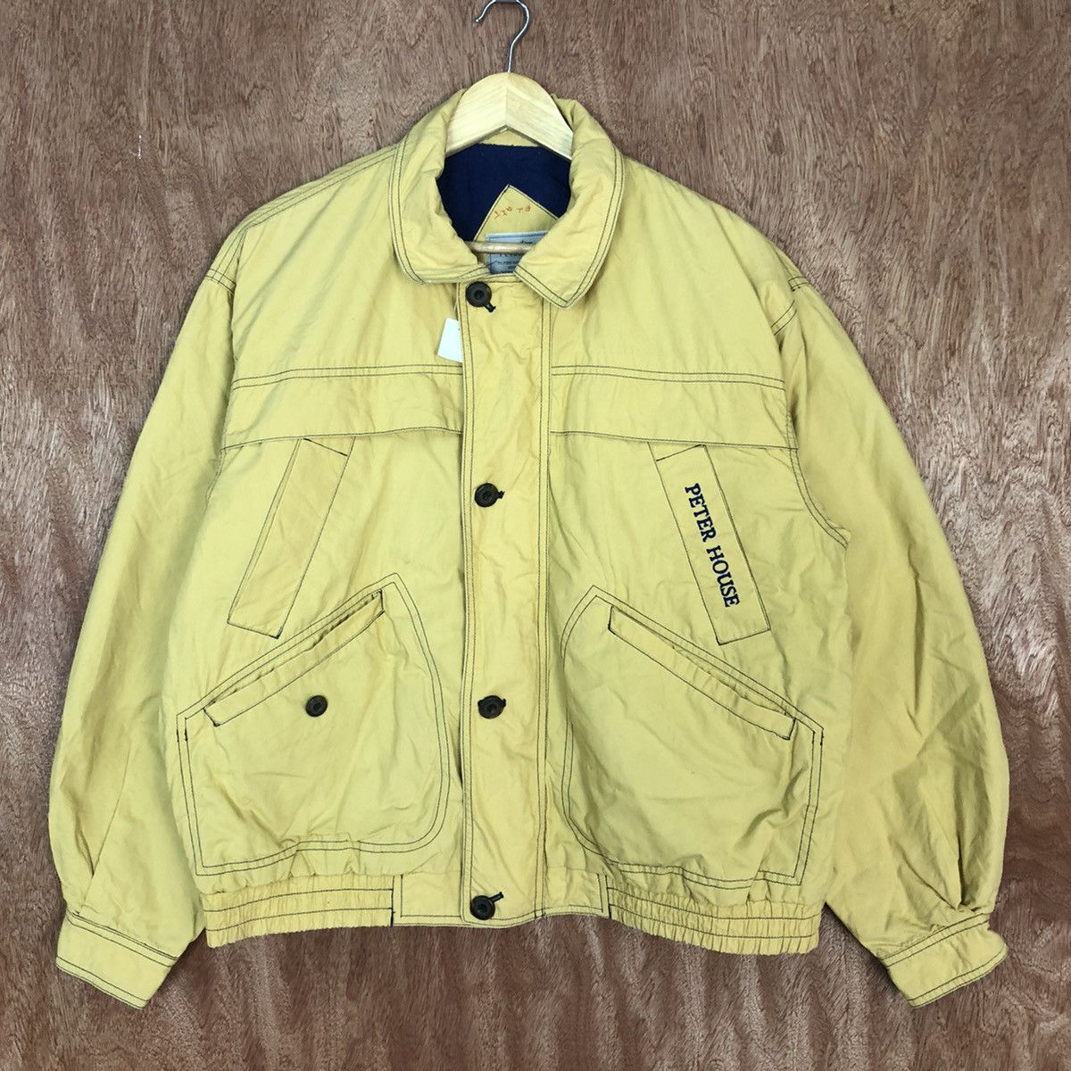 Japanese Brand DLL Peter House Yellow vintage Light Jacket #1381 Size US M / EU 48-50 / 2 - 8 Thumbnail