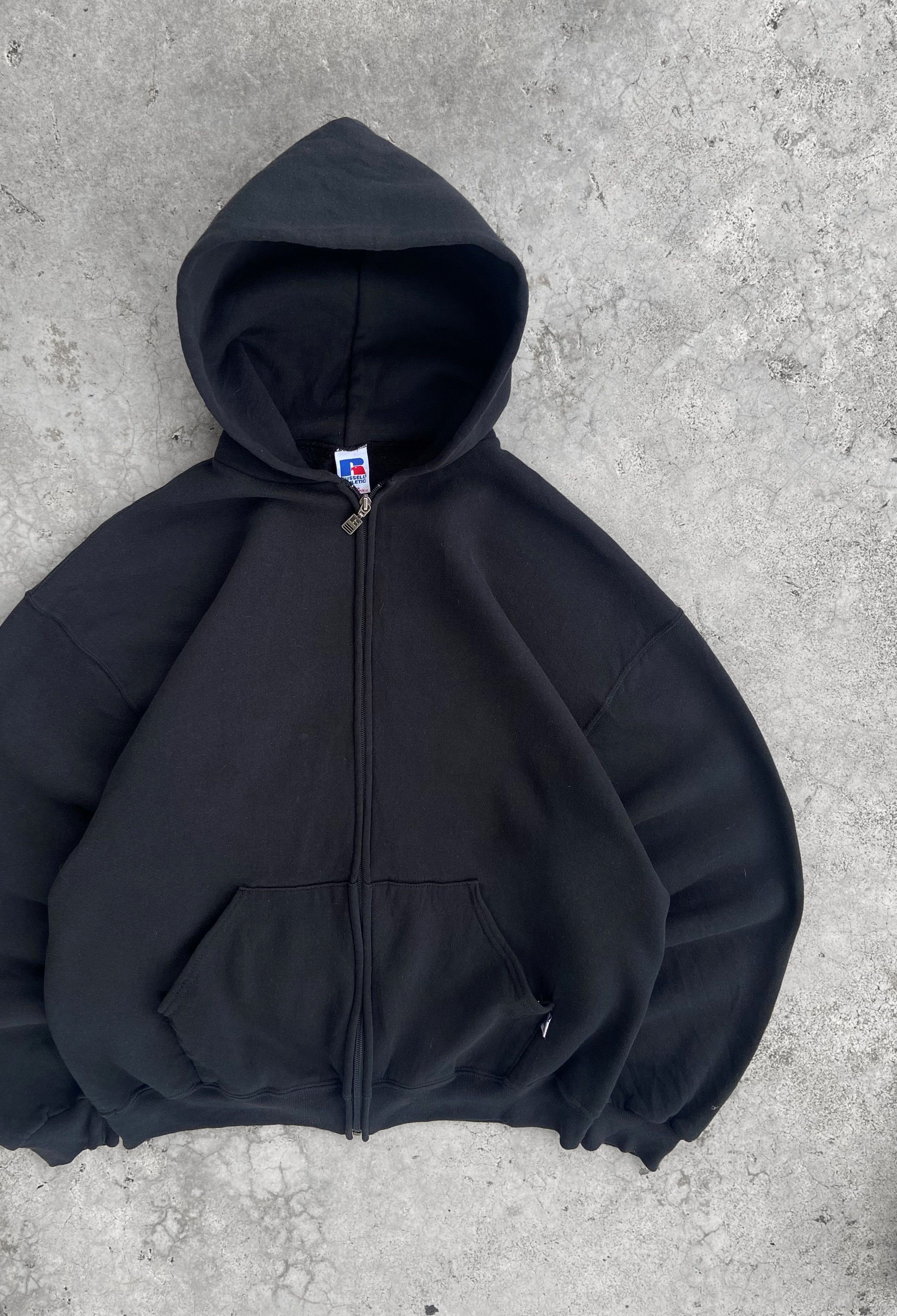 (L) Vintage Russell Athletic Zip Up Hoodie