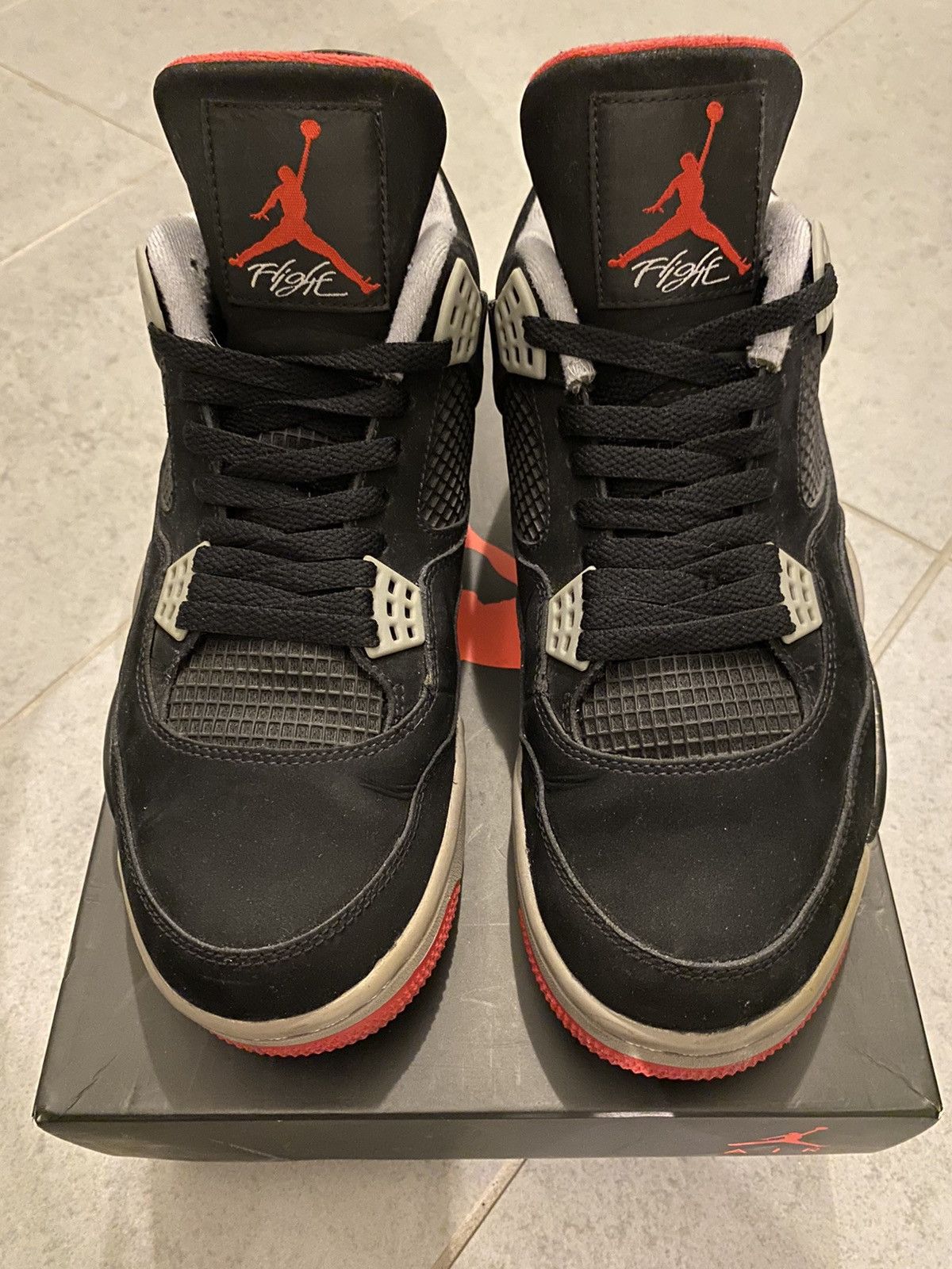 Jordan Brand × Nike ‘12 Air Jordan 4 Retro Bred Size US 10.5 / EU 43-44 - 4 Thumbnail