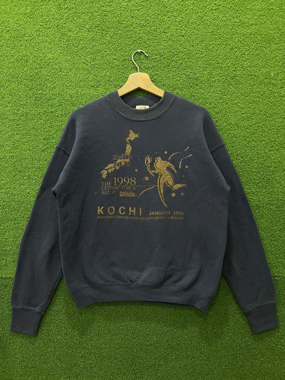 Vintage 1998 Olympic Nagano Georgia Sweatshirt Sportswear