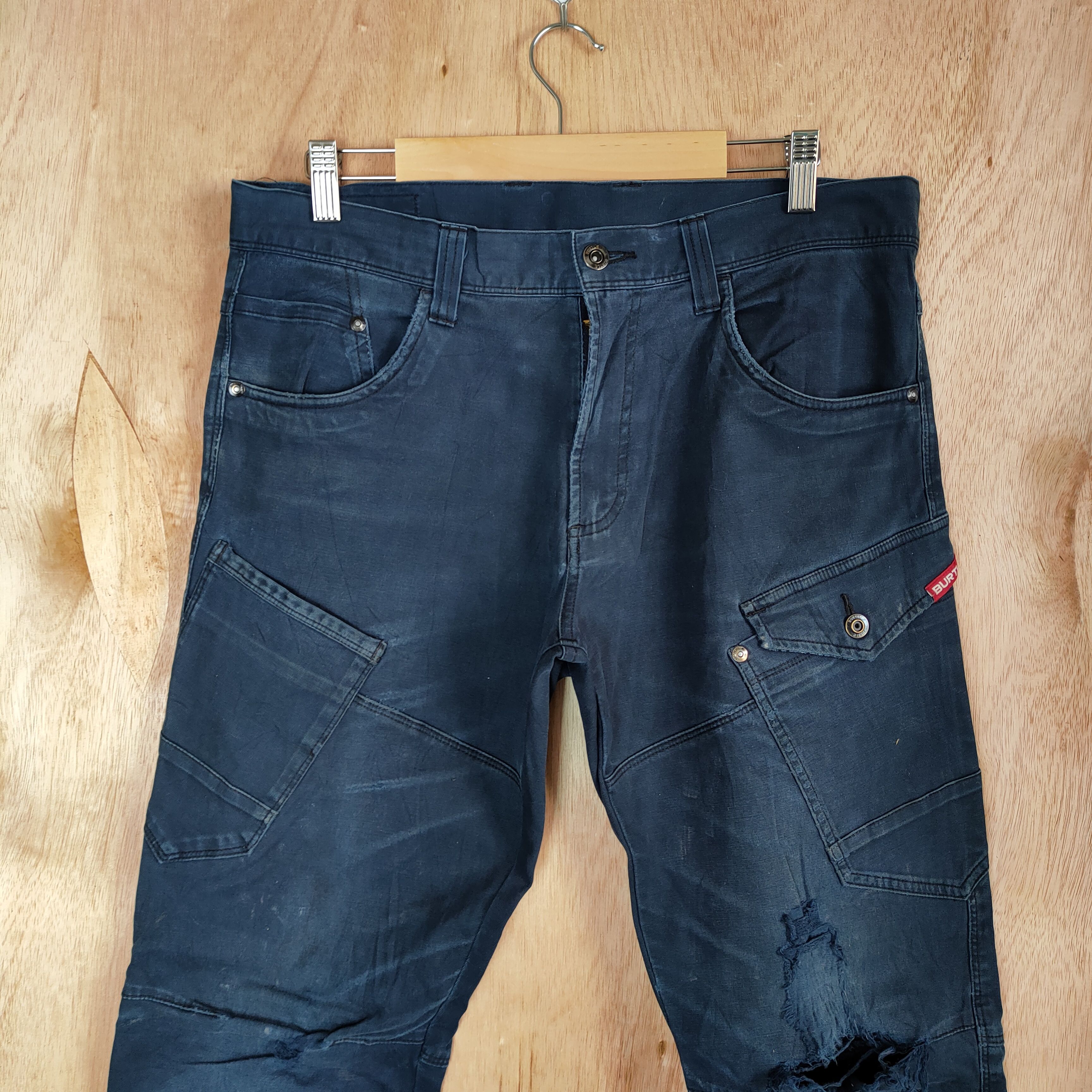 Japanese Brand JAPANESE BRAND FADED VINTAGE CARGO PANTS DAMAGE KNEE Size US 32 / EU 48 - 2 Thumbnail