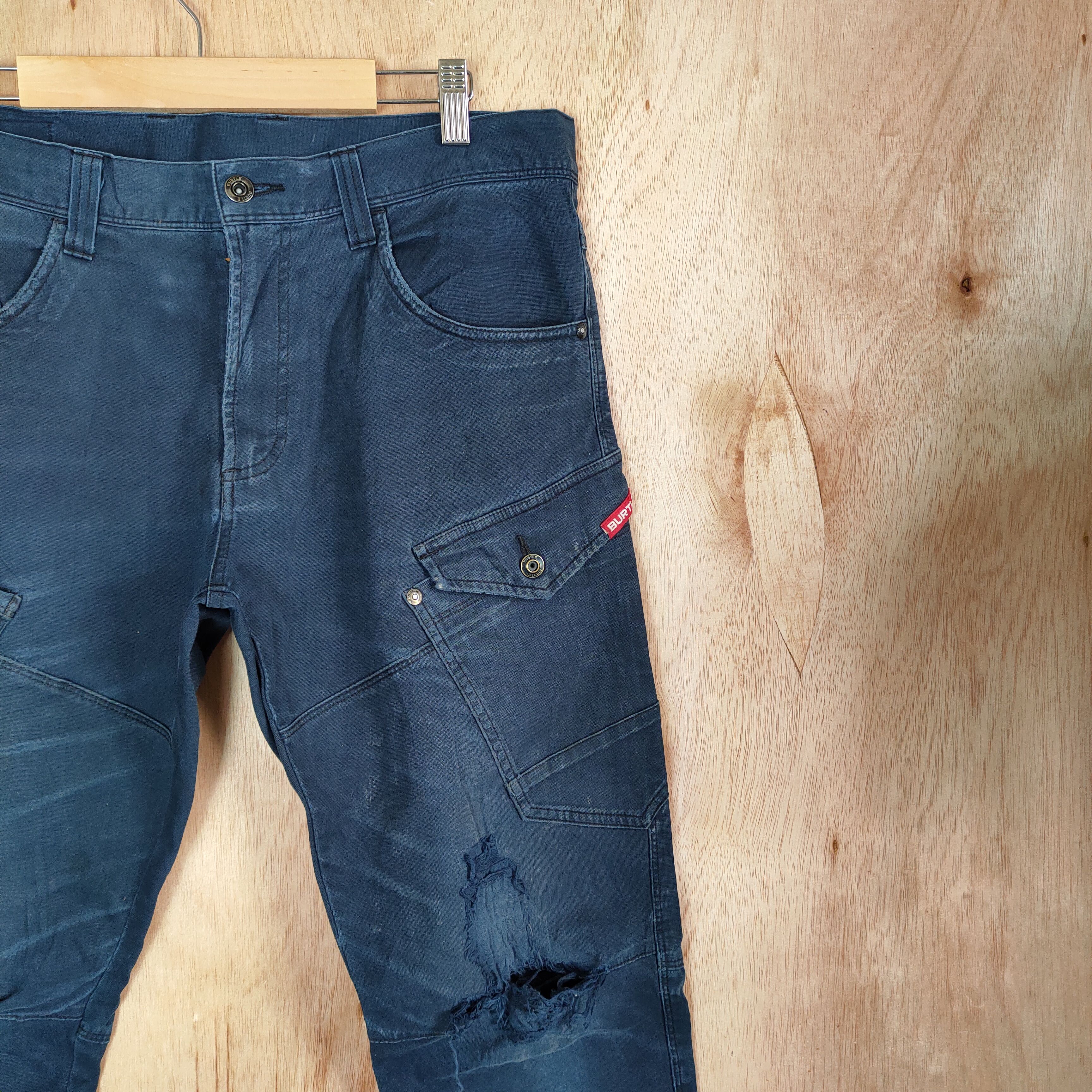 Japanese Brand JAPANESE BRAND FADED VINTAGE CARGO PANTS DAMAGE KNEE Size US 32 / EU 48 - 6 Thumbnail