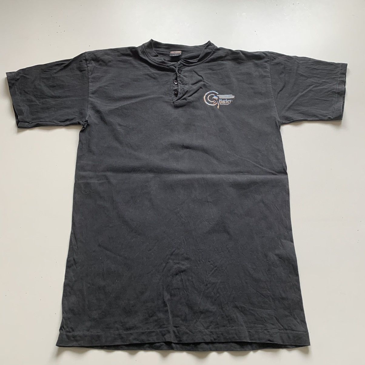 Harley Davidson × Vintage Vintage 90s Harley Davidson Motorcycle Graphic Biker T Shirt Size US L / EU 52-54 / 3 - 4 Thumbnail
