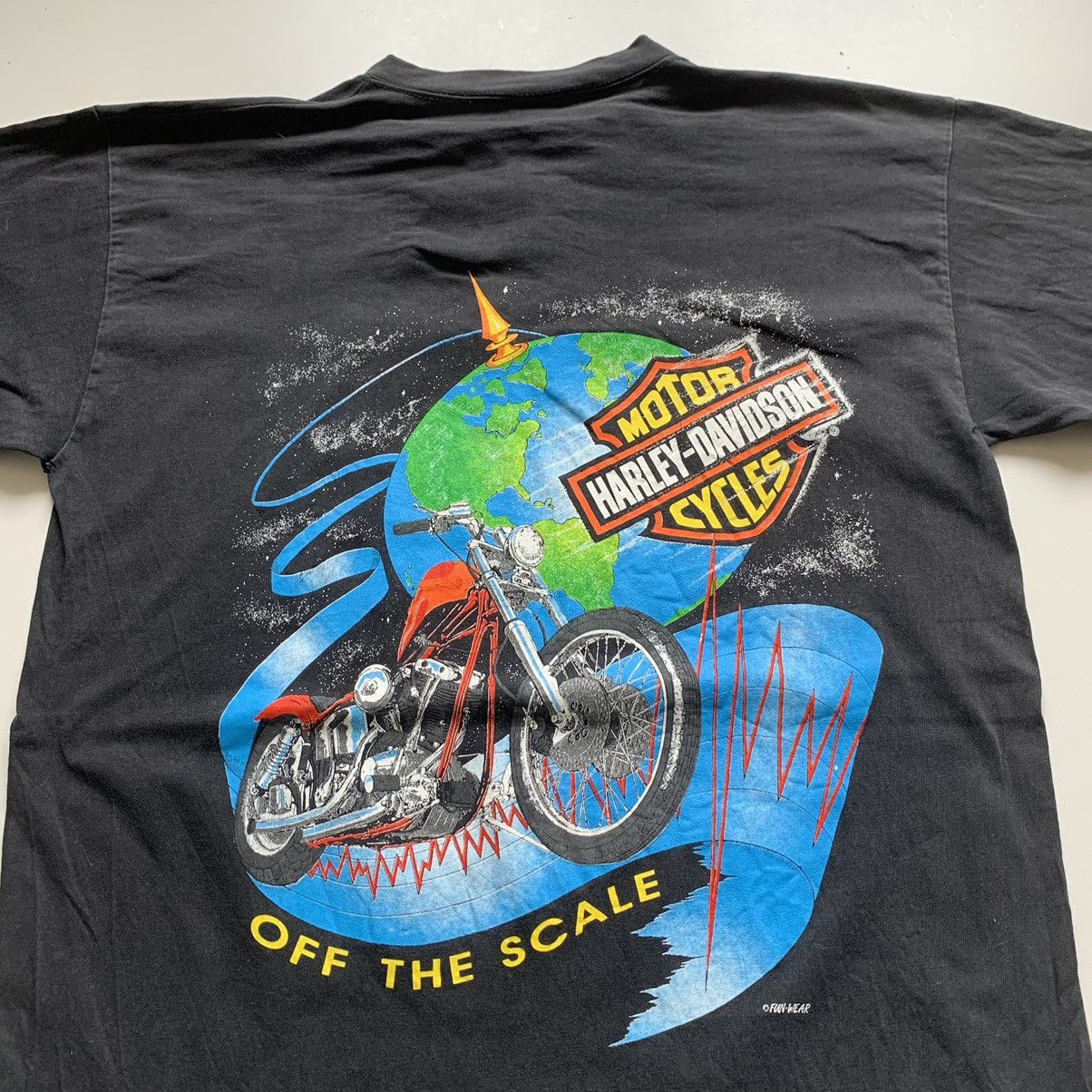 Harley Davidson × Vintage Vintage 90s Harley Davidson Motorcycle Graphic Biker T Shirt Size US L / EU 52-54 / 3 - 2 Thumbnail