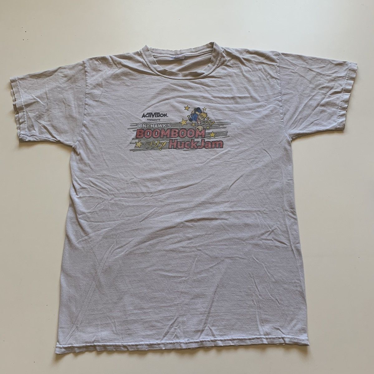 Tony Hawk × Vintage Vintage 2000s Tony Hawks Boom boom Huck Jam Graphic T Shirt Size US L / EU 52-54 / 3 - 1 Thumbnail