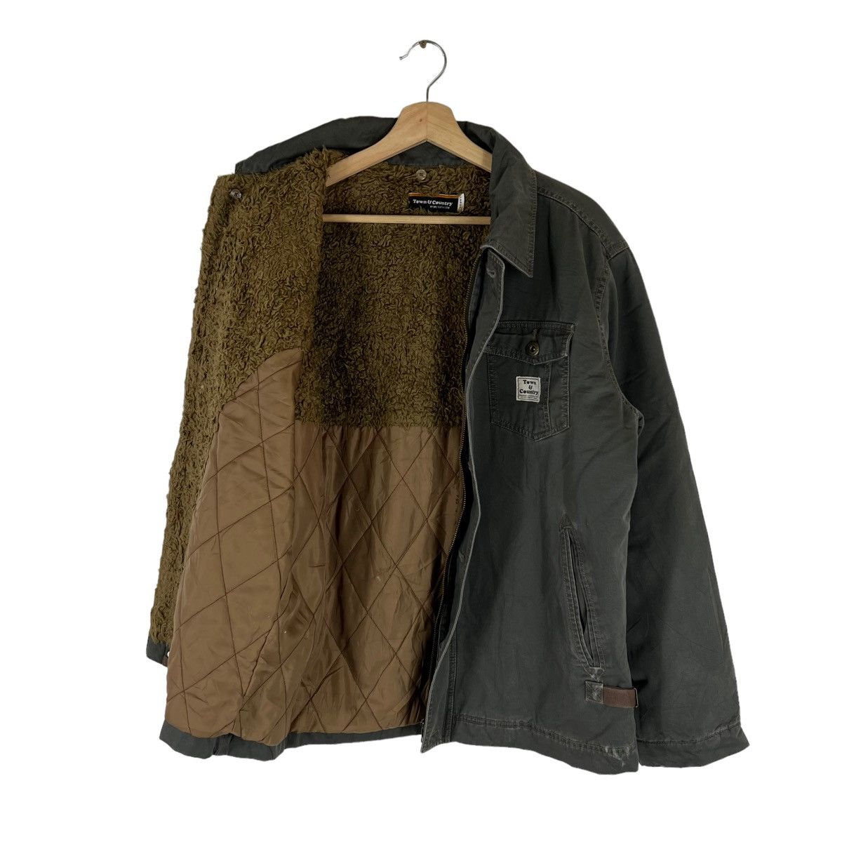 Japanese Brand VINTAGE CHORE JACKET TOWN & COUNTRY MILITARY DESIGN Size US L / EU 52-54 / 3 - 9 Thumbnail