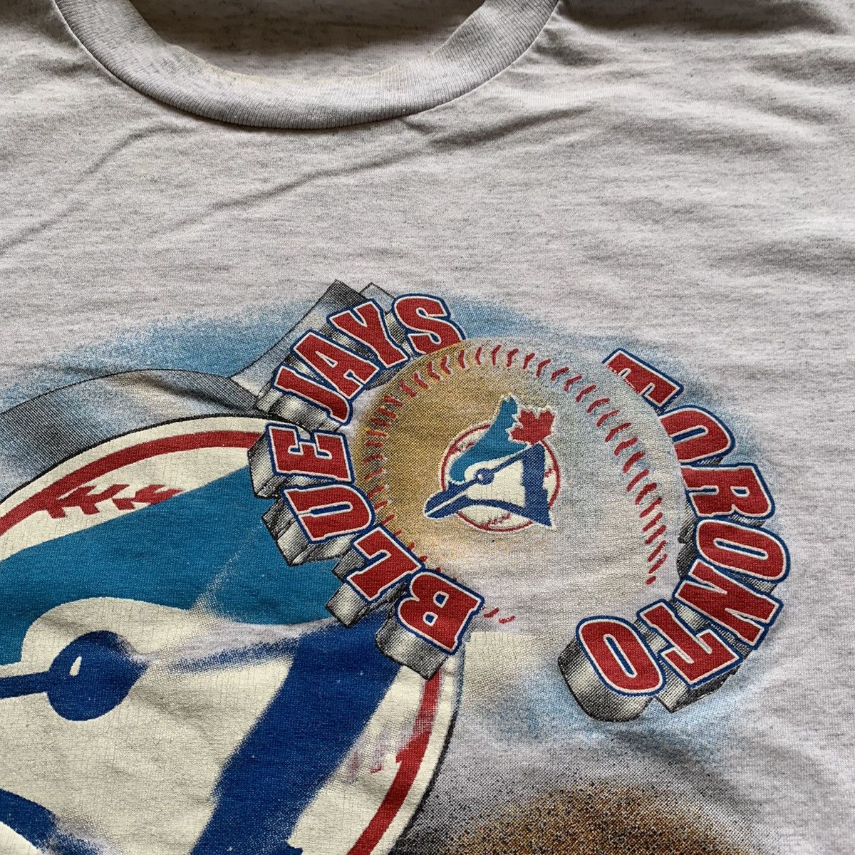 MLB × Vintage Vintage 1990s Toronto Blue Jays MLB Baseball Graphic T Shirt Size US L / EU 52-54 / 3 - 3 Thumbnail