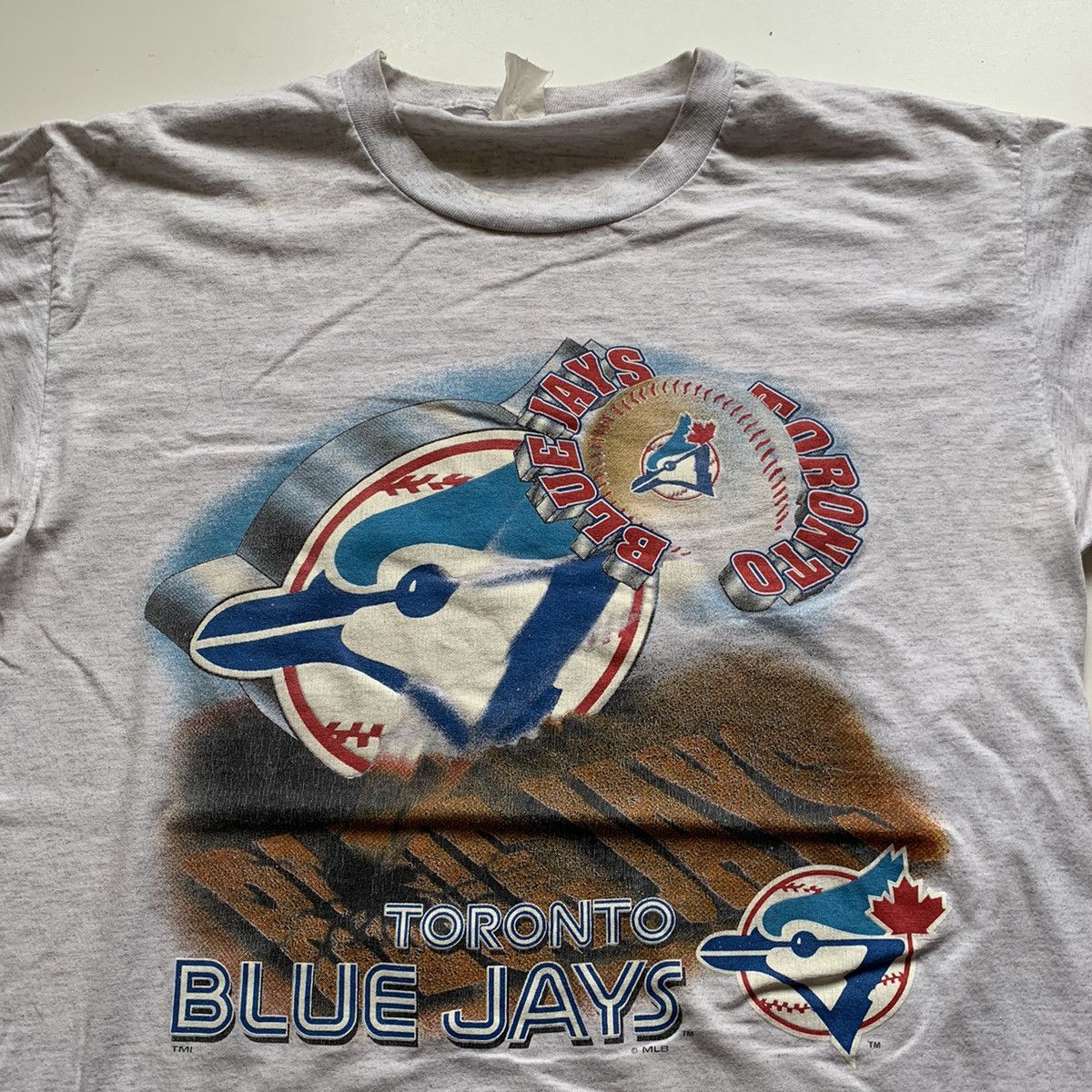 MLB × Vintage Vintage 1990s Toronto Blue Jays MLB Baseball Graphic T Shirt Size US L / EU 52-54 / 3 - 2 Thumbnail