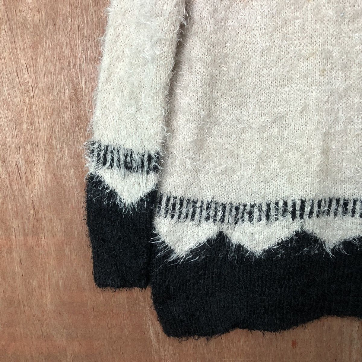 Vintage Cutie Blende Brown Shag Shaggy Fur Mohair Knitwear #6470 Size US M / EU 48-50 / 2 - 4 Thumbnail