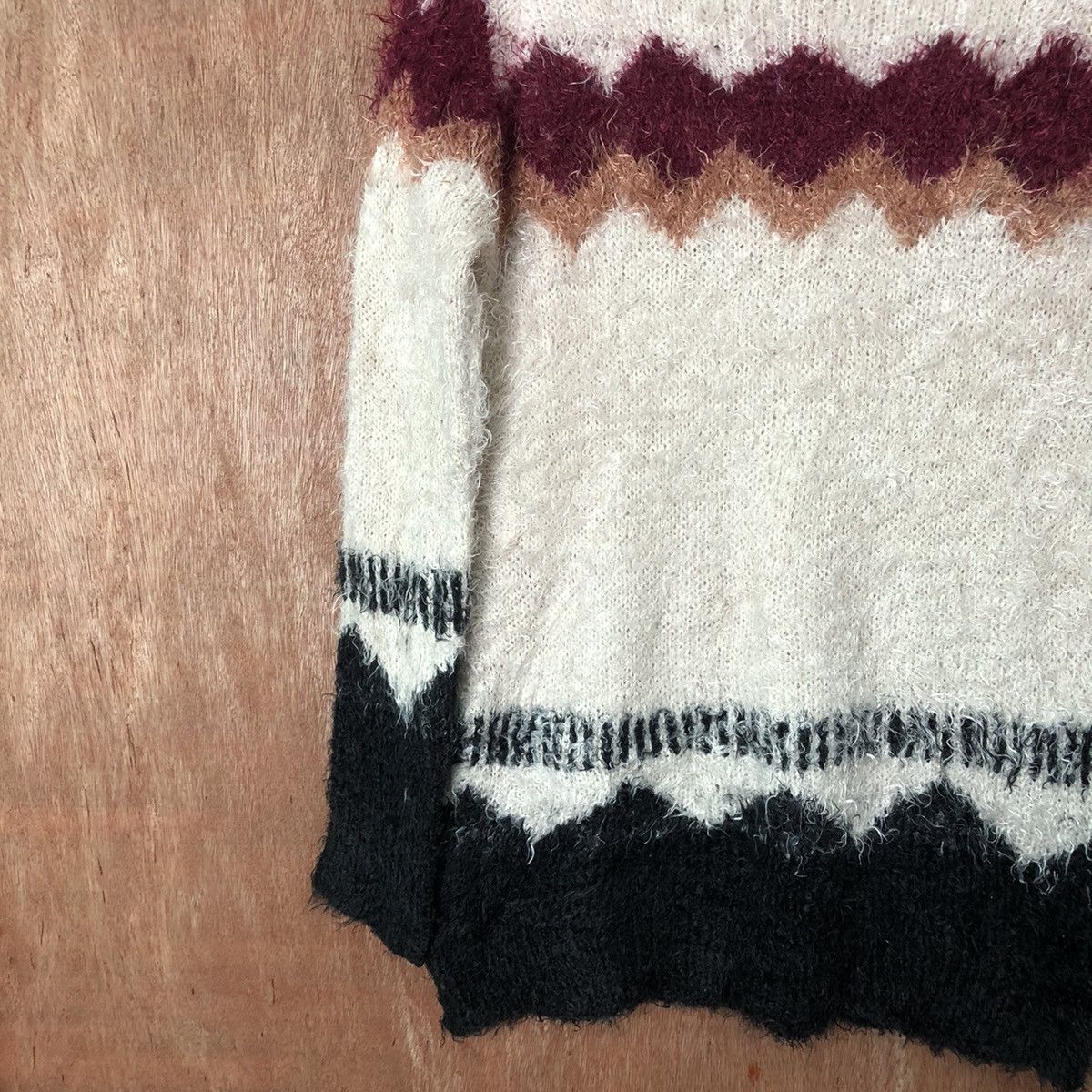 Vintage Cutie Blende Brown Shag Shaggy Fur Mohair Knitwear #6470 Size US M / EU 48-50 / 2 - 10 Thumbnail