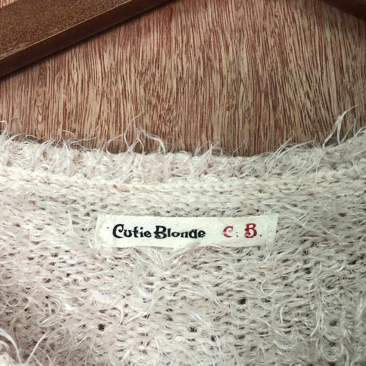 Vintage Cutie Blende Brown Shag Shaggy Fur Mohair Knitwear #6470 Size US M / EU 48-50 / 2 - 7 Thumbnail
