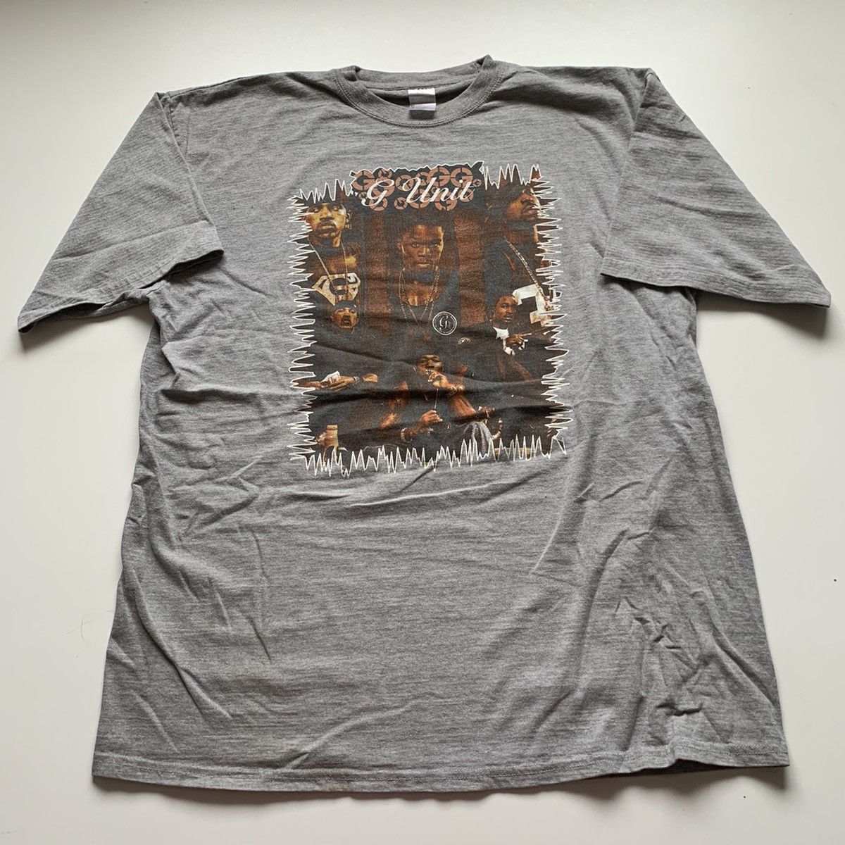 Rap Tees × Vintage Vintage 2000s G UNIT 50 Cent Rap Graphic T Shirt 2XL Rare Size US XXL / EU 58 / 5 - 1 Thumbnail
