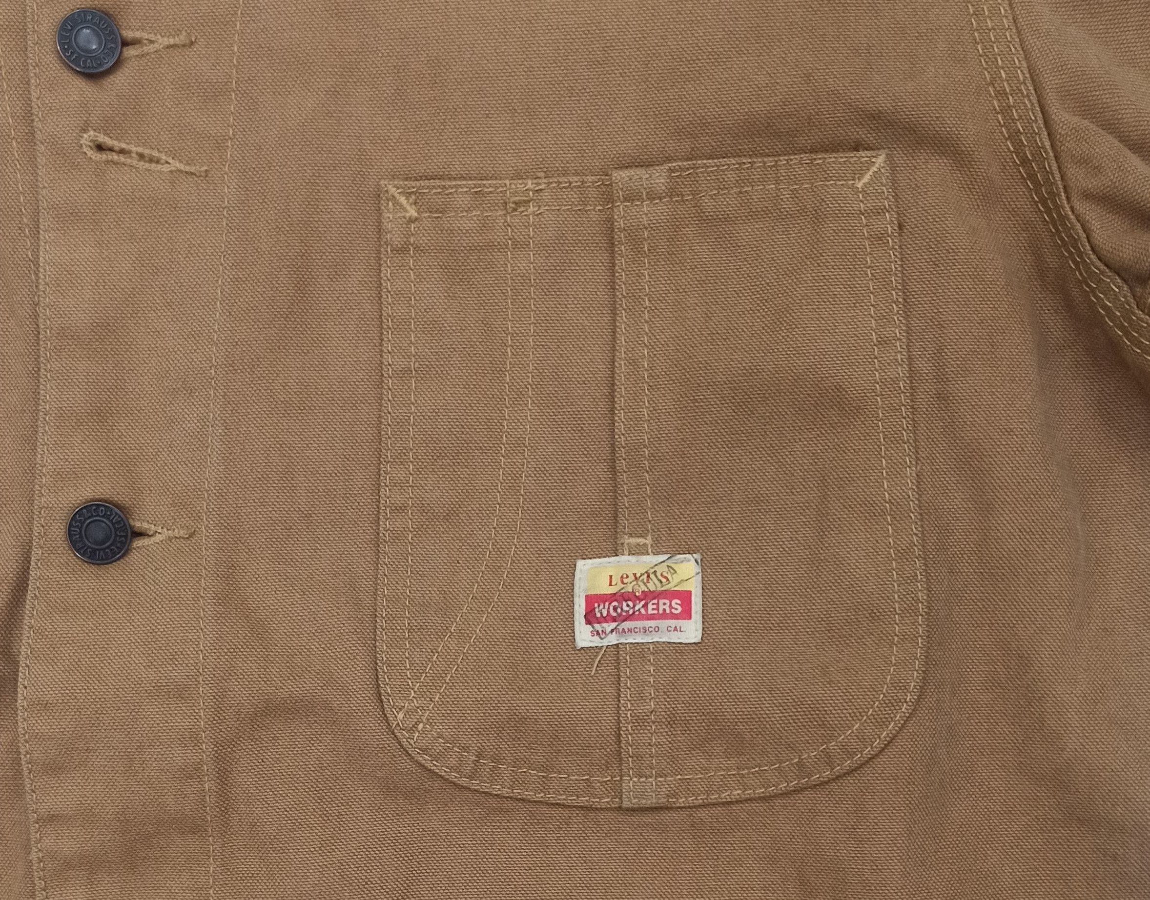 Levi's × Levi's Made & Crafted × Levi's Vintage Clothing Vintage Levi's Work Wear Duck Canvas Chore Jacket Size US XL / EU 56 / 4 - 5 Thumbnail