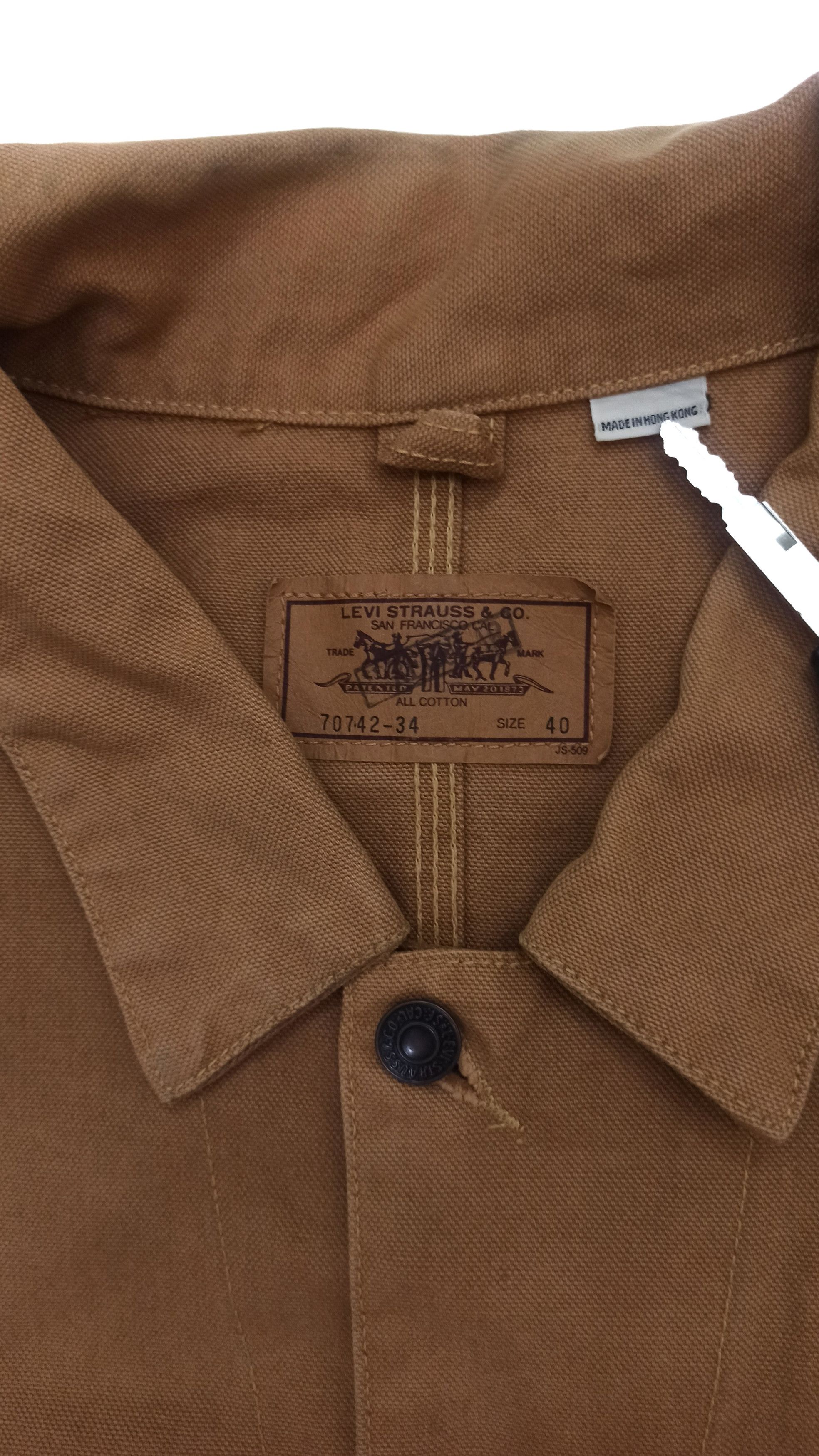 Levi's × Levi's Made & Crafted × Levi's Vintage Clothing Vintage Levi's Work Wear Duck Canvas Chore Jacket Size US XL / EU 56 / 4 - 7 Thumbnail