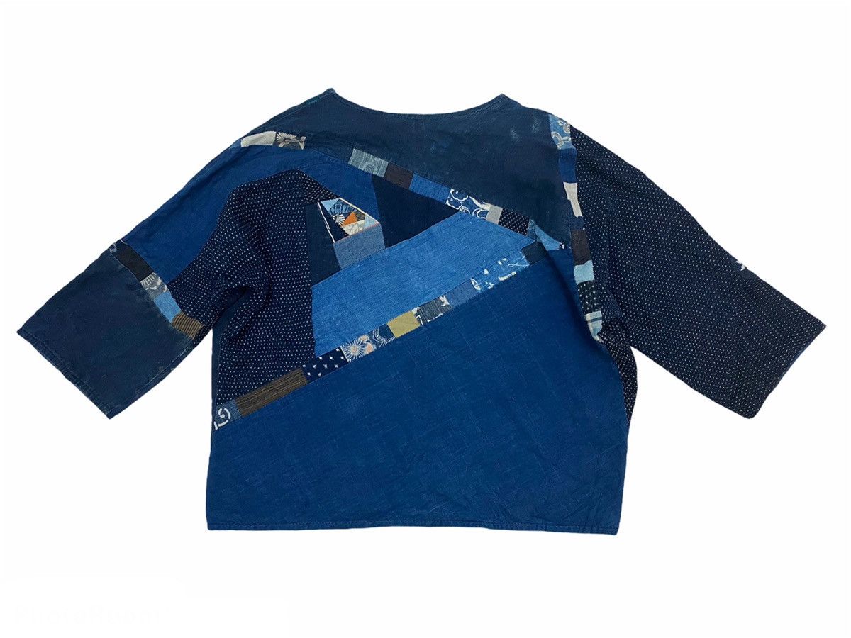 Vintage VTG Japanese Indigo Patchwork Noragi Kimono Cardigan Jacket Size US XL / EU 56 / 4 - 9 Thumbnail