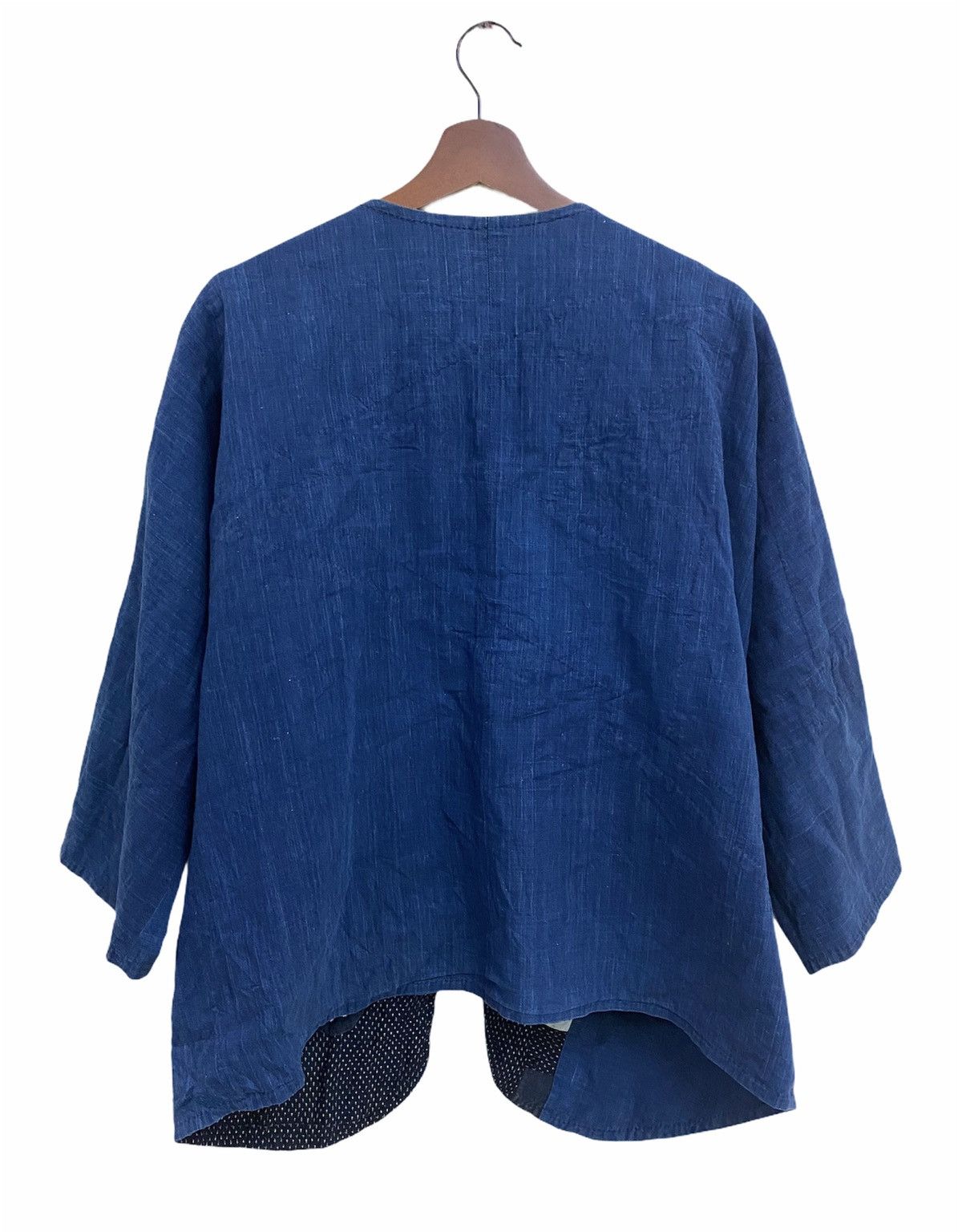 Vintage VTG Japanese Indigo Patchwork Noragi Kimono Cardigan Jacket Size US XL / EU 56 / 4 - 6 Thumbnail