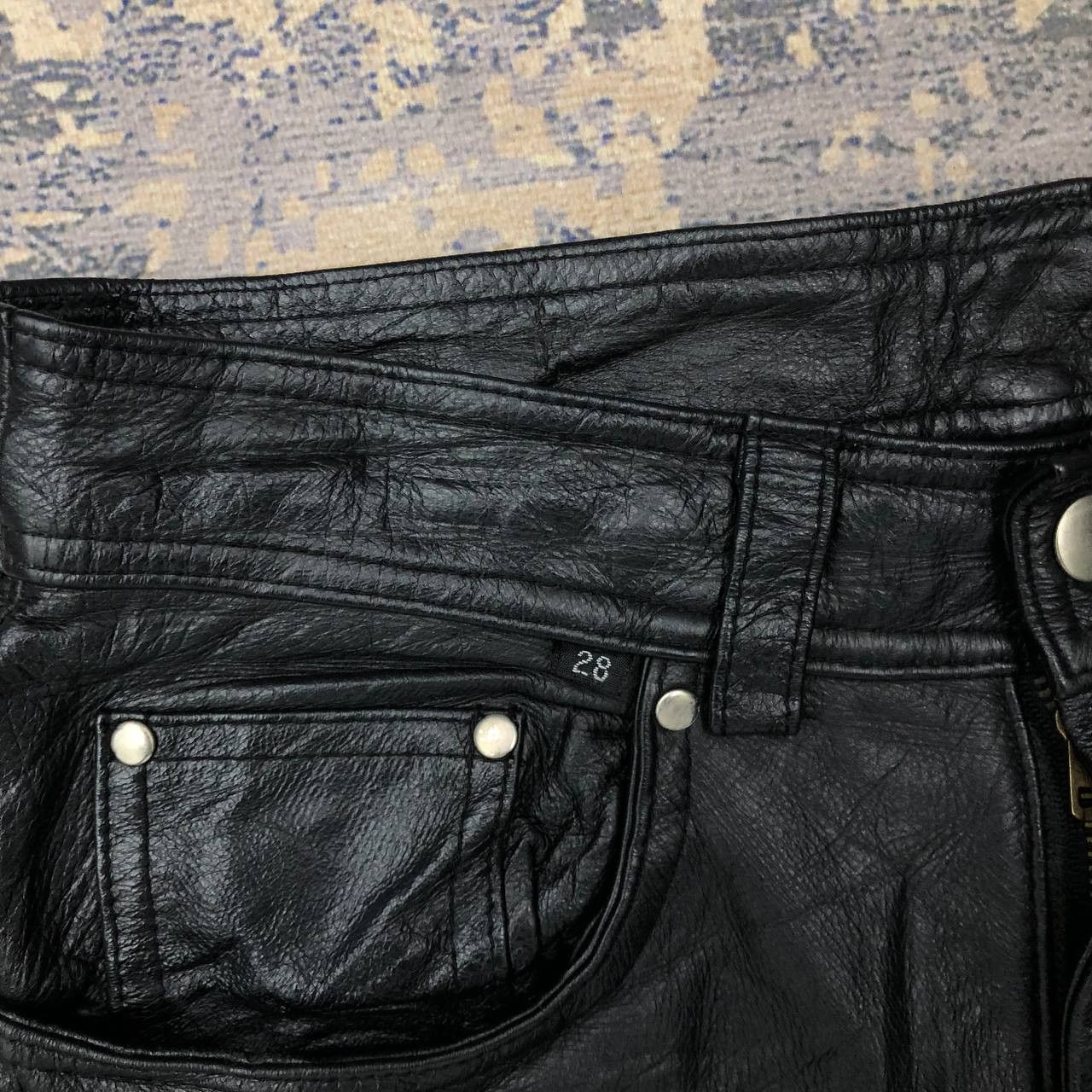 Vintage P222 VTG LEATHER PANTS Size 27" / US 4 / IT 40 - 5 Thumbnail