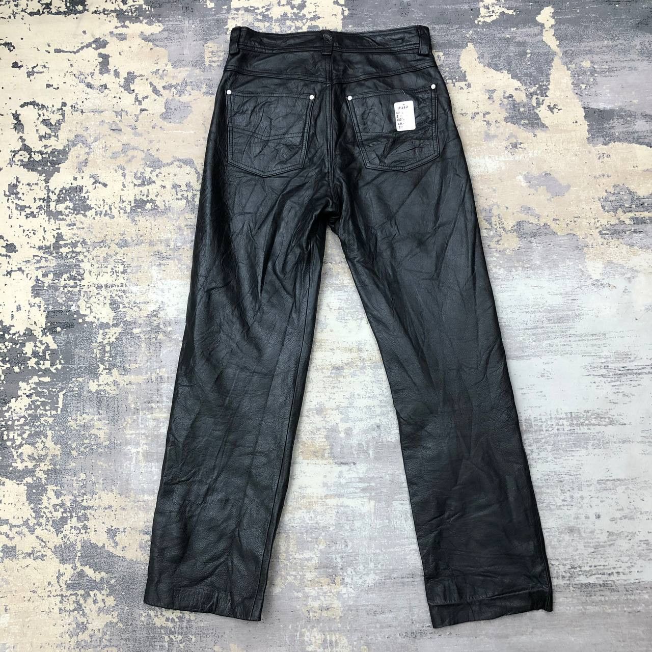 Vintage P222 VTG LEATHER PANTS Size 27" / US 4 / IT 40 - 2 Thumbnail