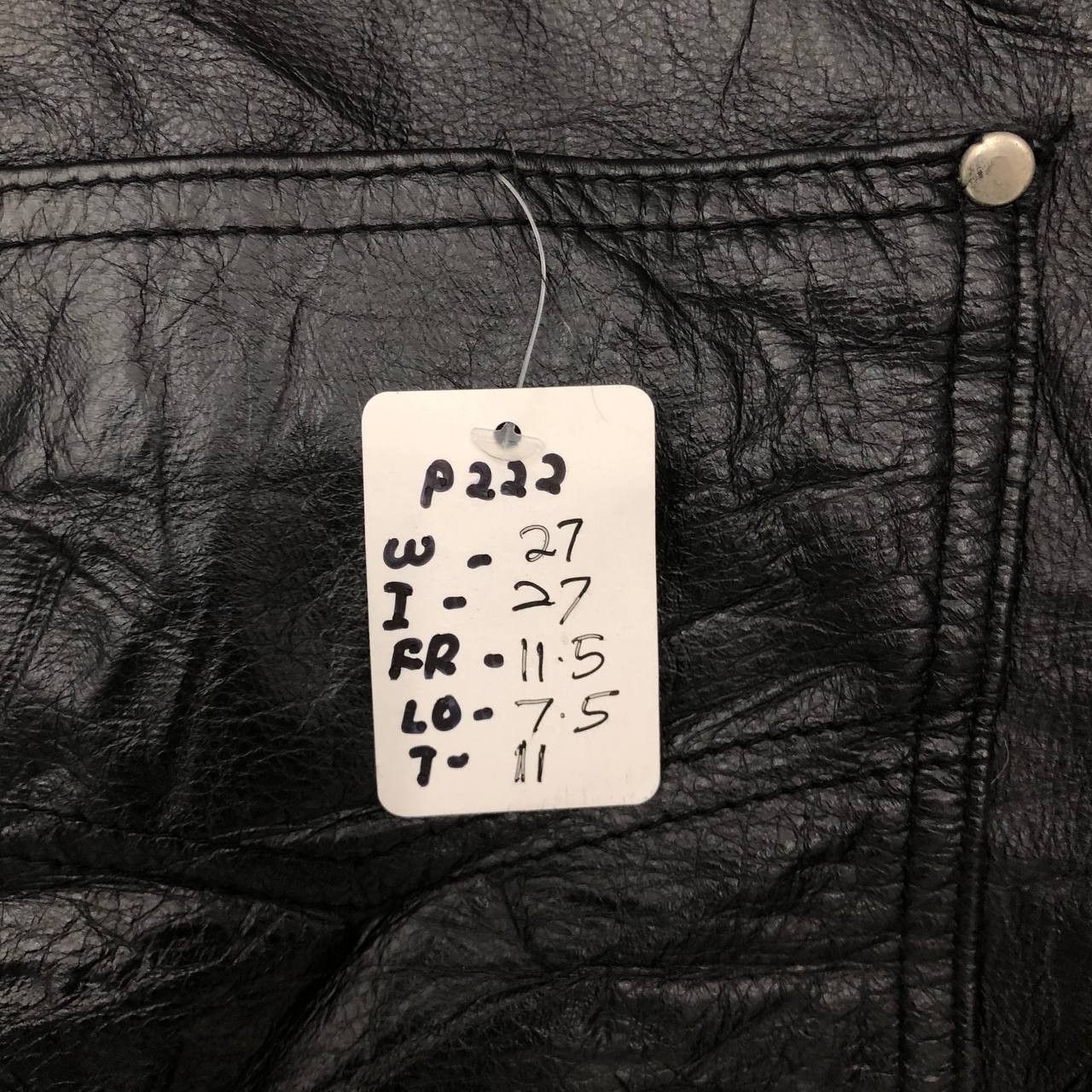 Vintage P222 VTG LEATHER PANTS Size 27" / US 4 / IT 40 - 7 Thumbnail