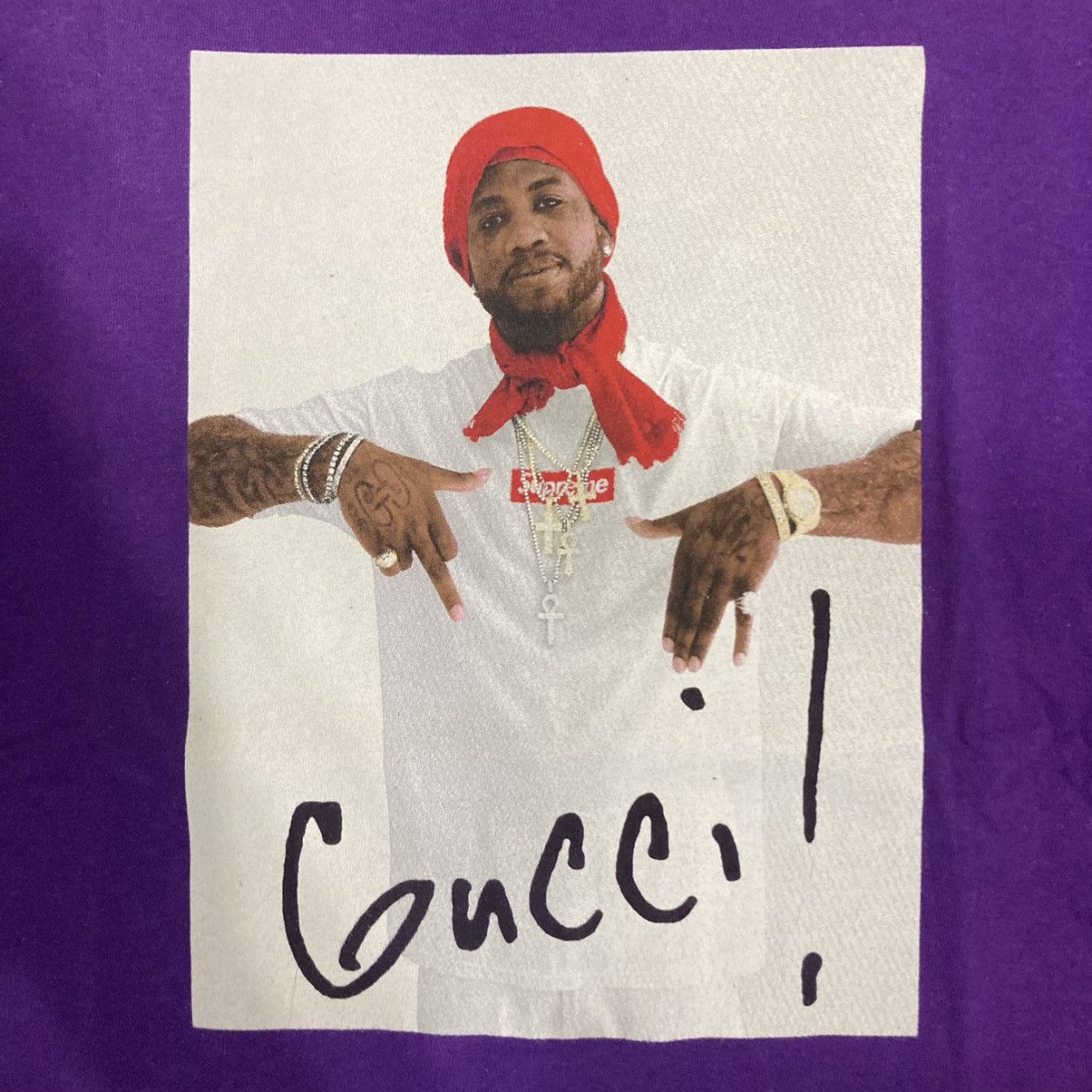 Supreme Gucci Mane T-Shirt - FW16 Size US M / EU 48-50 / 2 - 5 Thumbnail