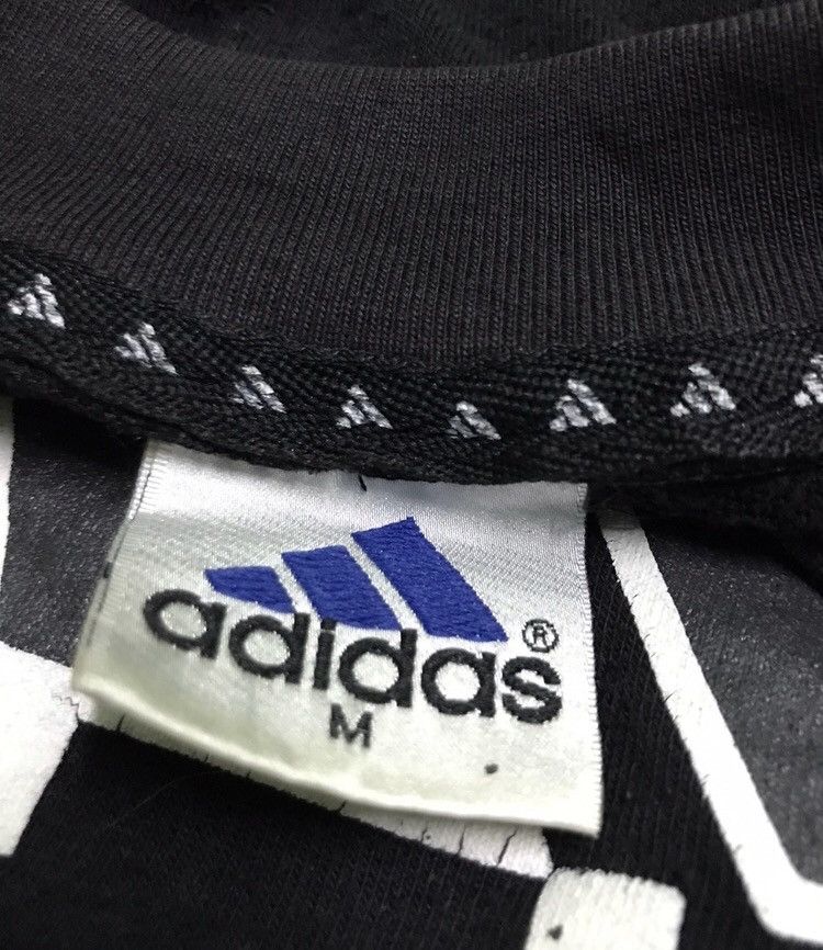 Vintage Vintage 90s Adidas center logo sweatshirt Size US M / EU 48-50 / 2 - 2 Thumbnail