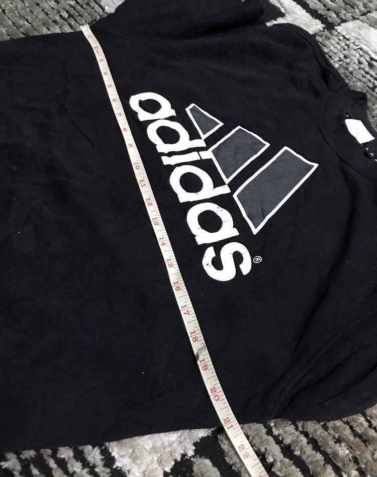 Vintage Vintage 90s Adidas center logo sweatshirt Size US M / EU 48-50 / 2 - 6 Thumbnail
