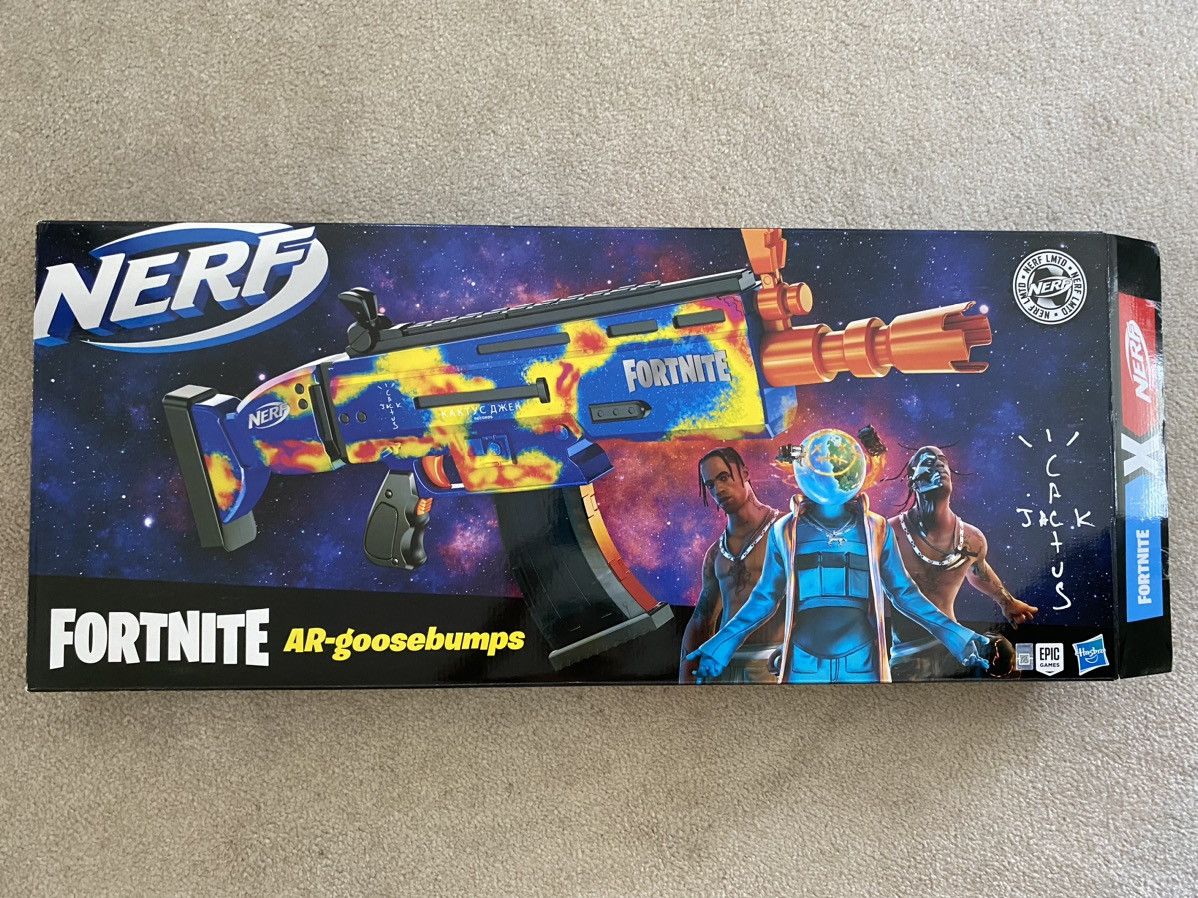 その他 cactus jack FORTNITE NERF DART BLASTER Travis Scott x Fortnite Cactus Jack Goosebumps - NERF AR
