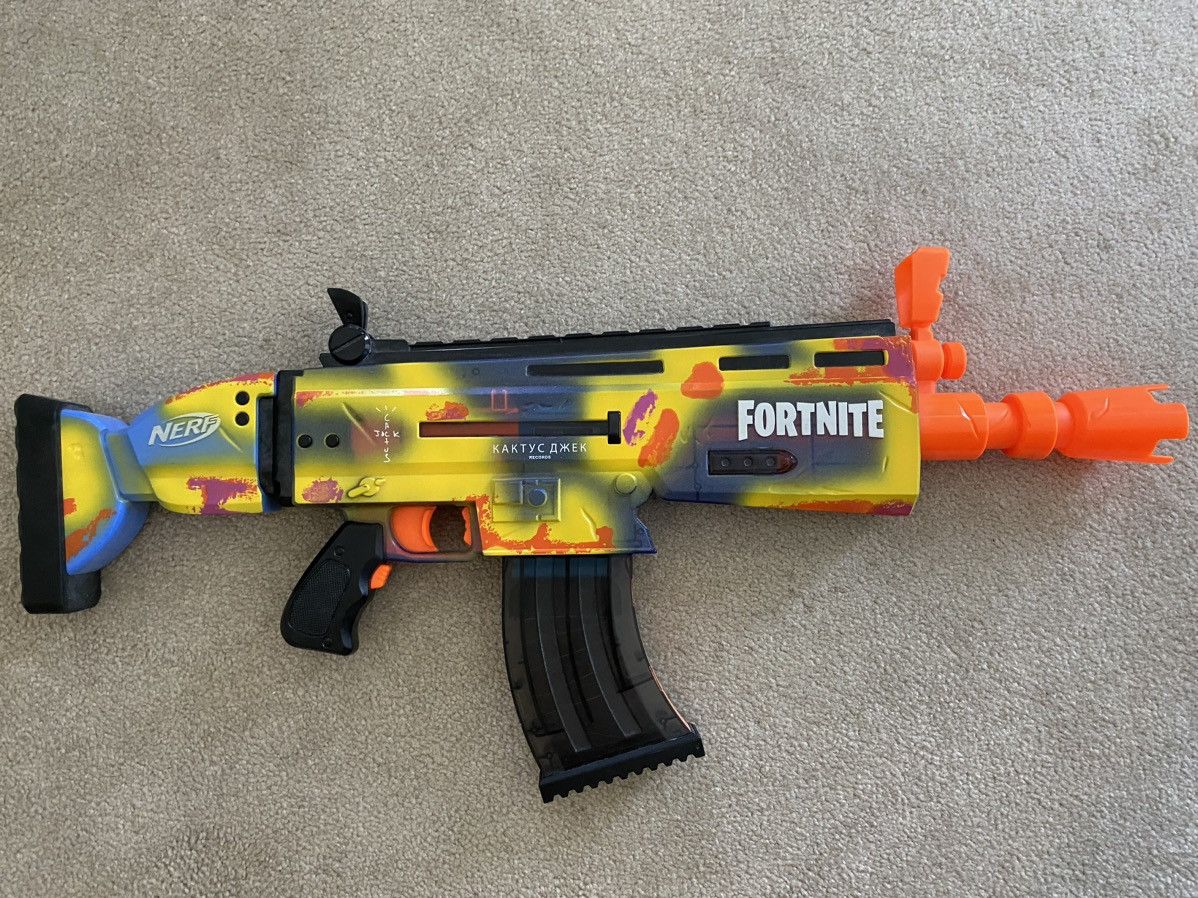 Travis Scott Cactus Jack Fortnite AR-Goosebumps Nerf Elite Dart Blaster - US