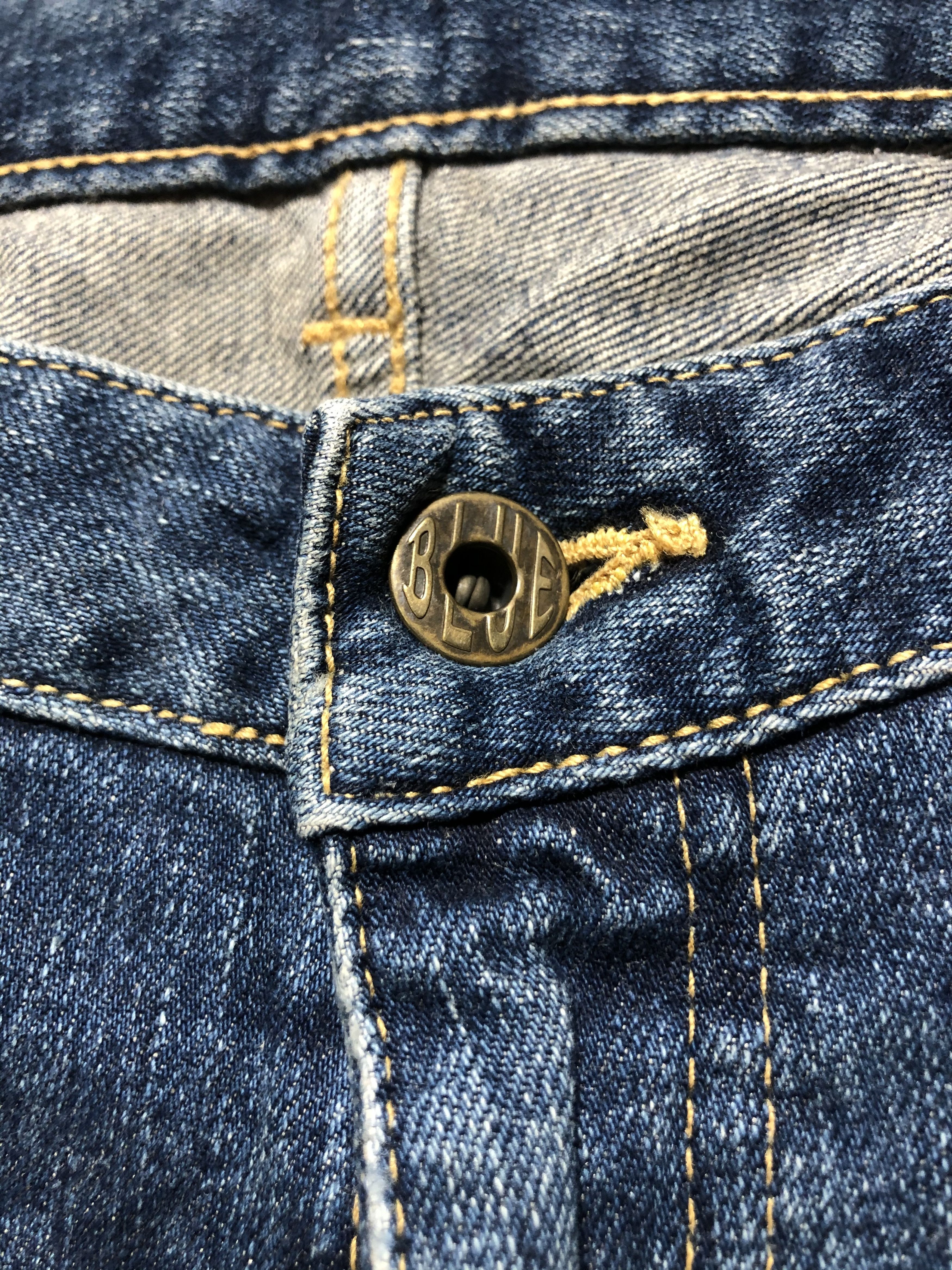 Japan Blue × Vintage Vintage Japan Blue Jeans Patchwork Denim Jeans Size US 31 - 8 Thumbnail